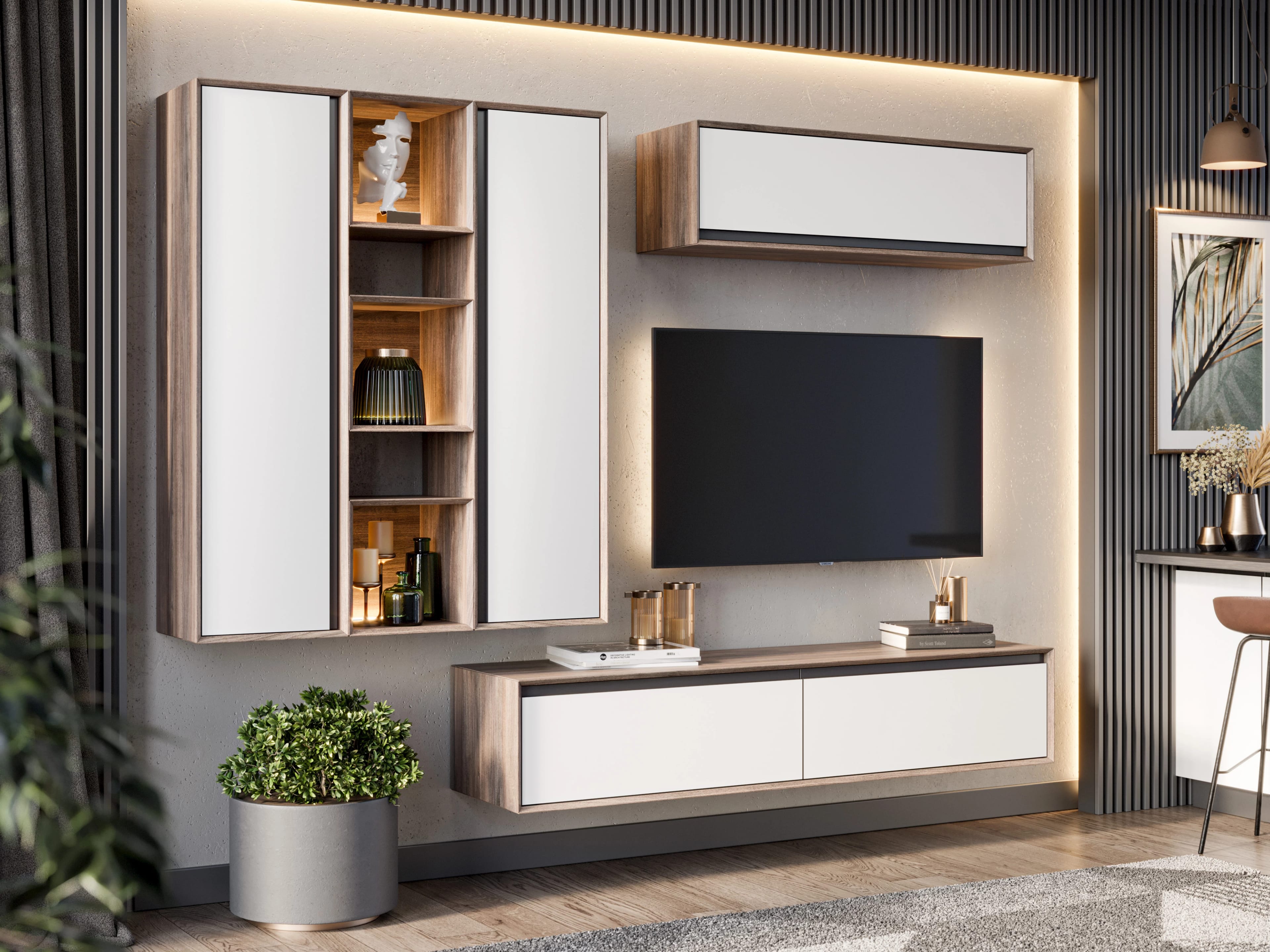 ЭЛЕКТРА (Вяз дымчатый/Белый) - фото 5