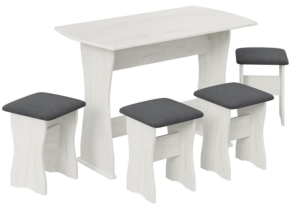 ТИП 1 (дуб крафт белый/велюр серый) - фото 1