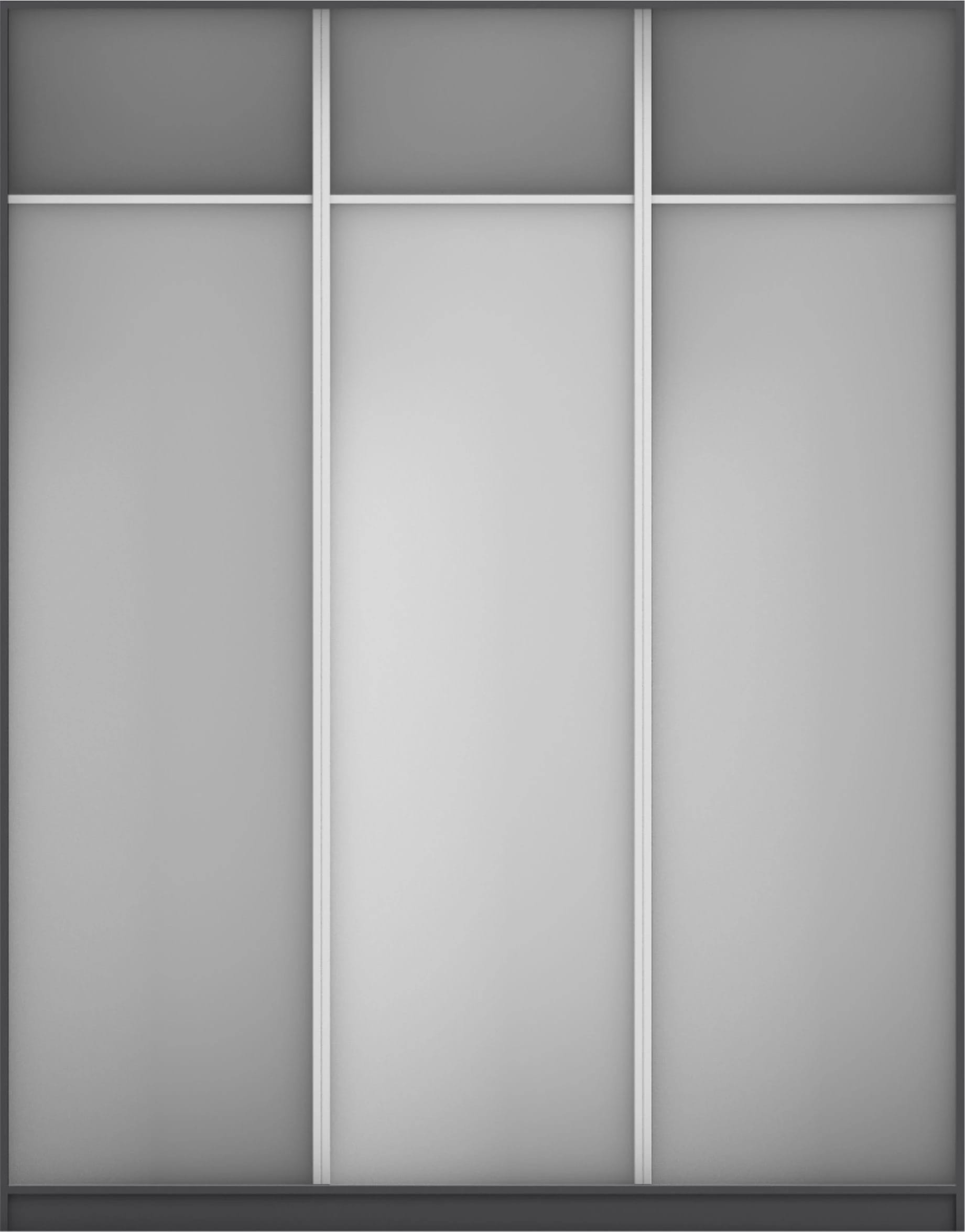 КОРПУС ШКАФА 1800*600*2300 ММ С АНТРЕСОЛЬНЫМИ ПОЛКАМИ (Корпус: ГРАФИТ, Наполнение: БЕЛЫЙ шагрень) - фото 3