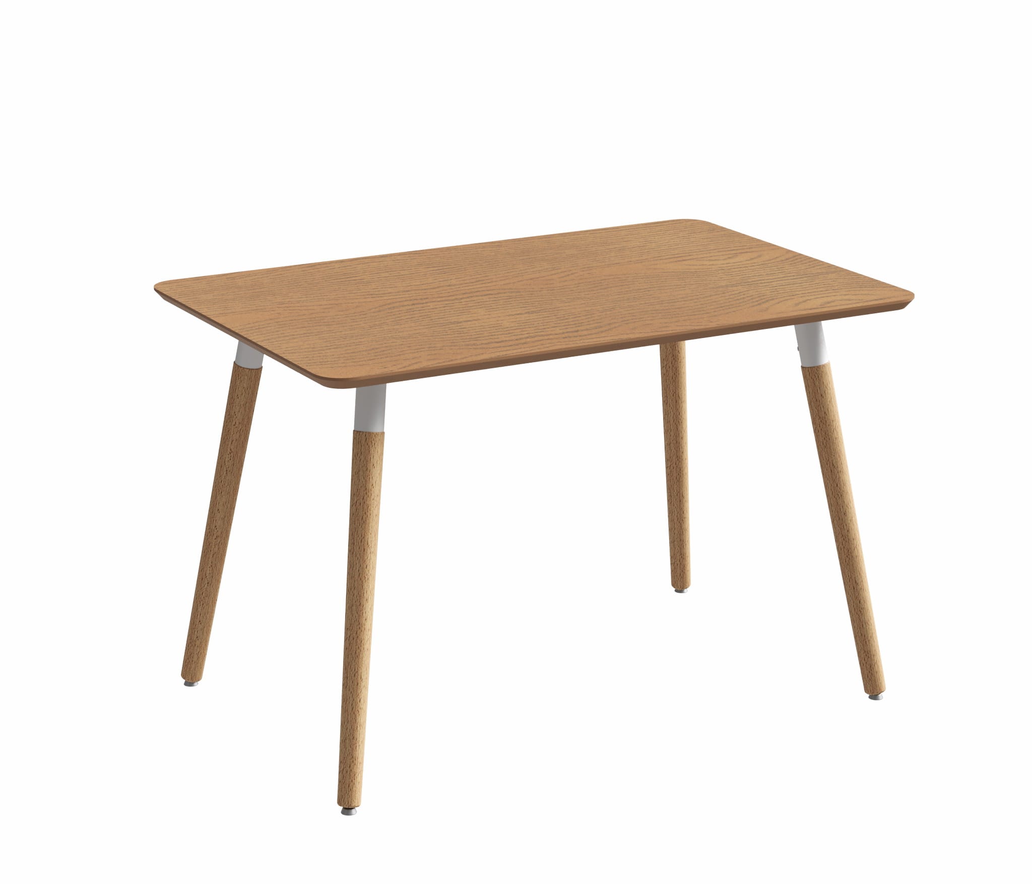 АМАДЕО-1/САНТЪЯГО (орех / металл белый / светлое дерево) - фото 1