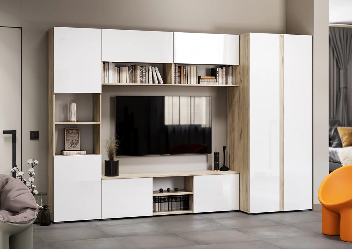 ВИРОЛА (дуб крафт серый/глянец белый) - фото 3