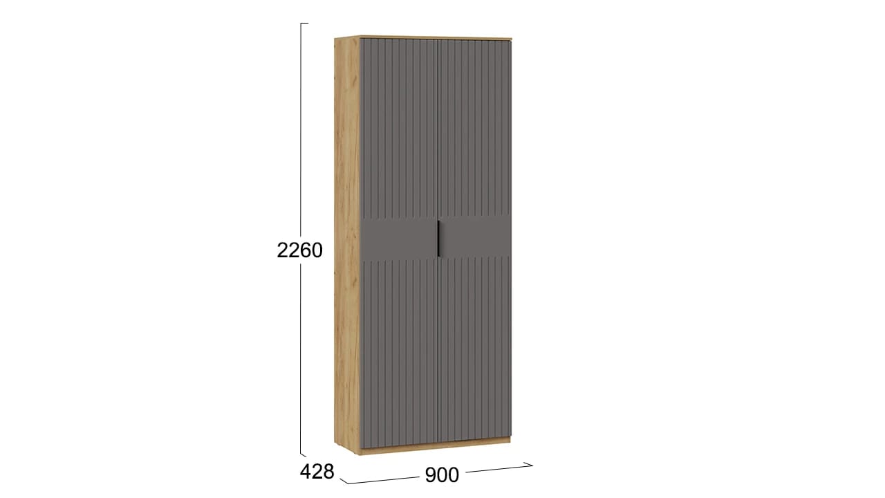 ХИЛТОН (дуб крафт золотой/графит матовый) - фото 3