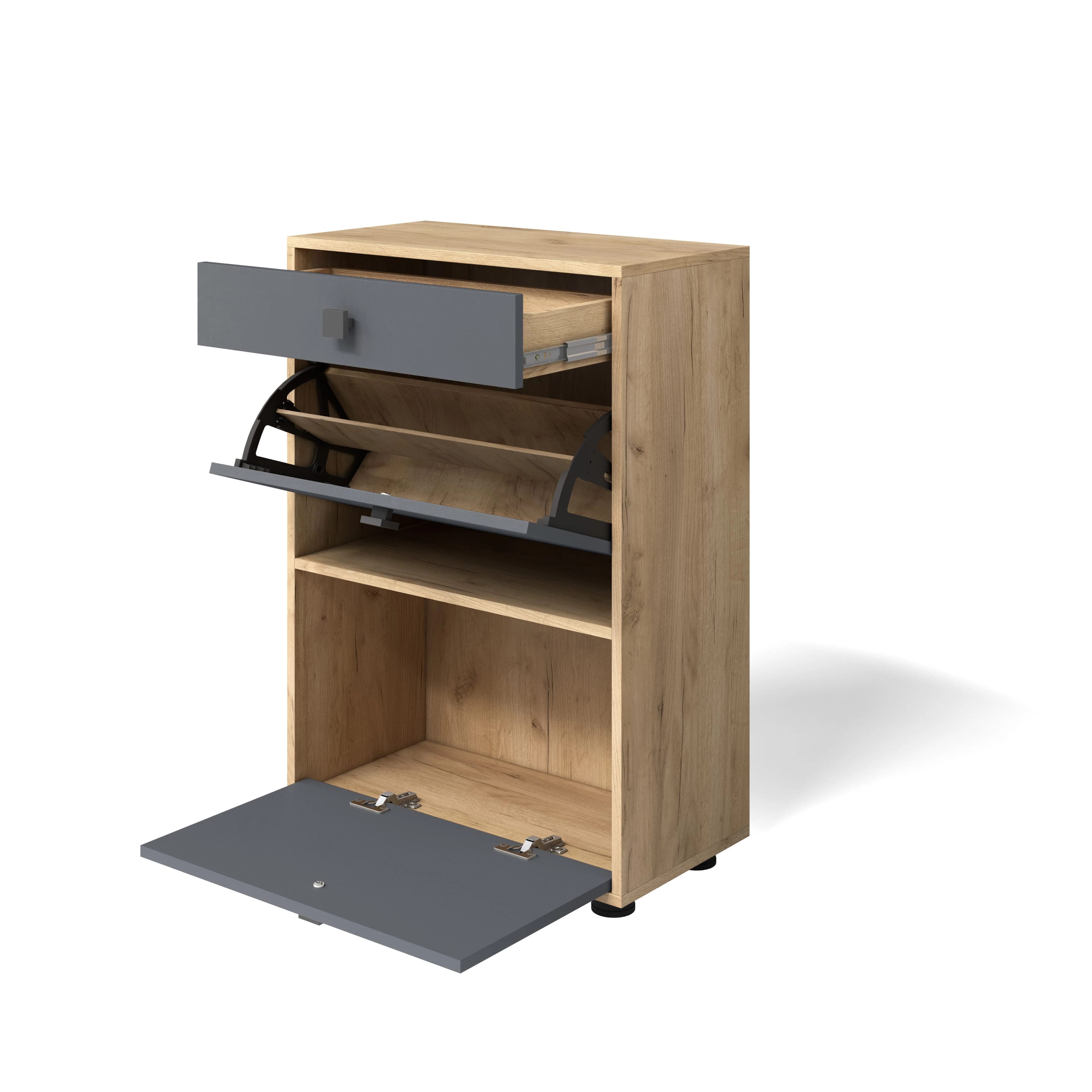 МИНИ (Дуб золотой крафт/серый графит) - фото 2