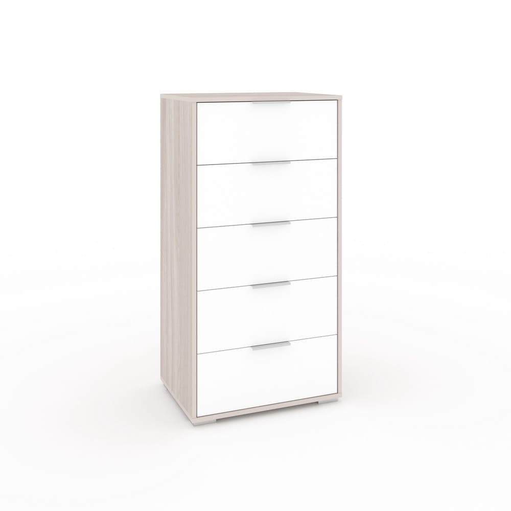 ЛАРС-5 (ясень светлый/белый шагрень, ручка СА-1, цвет - металлик) - фото 1