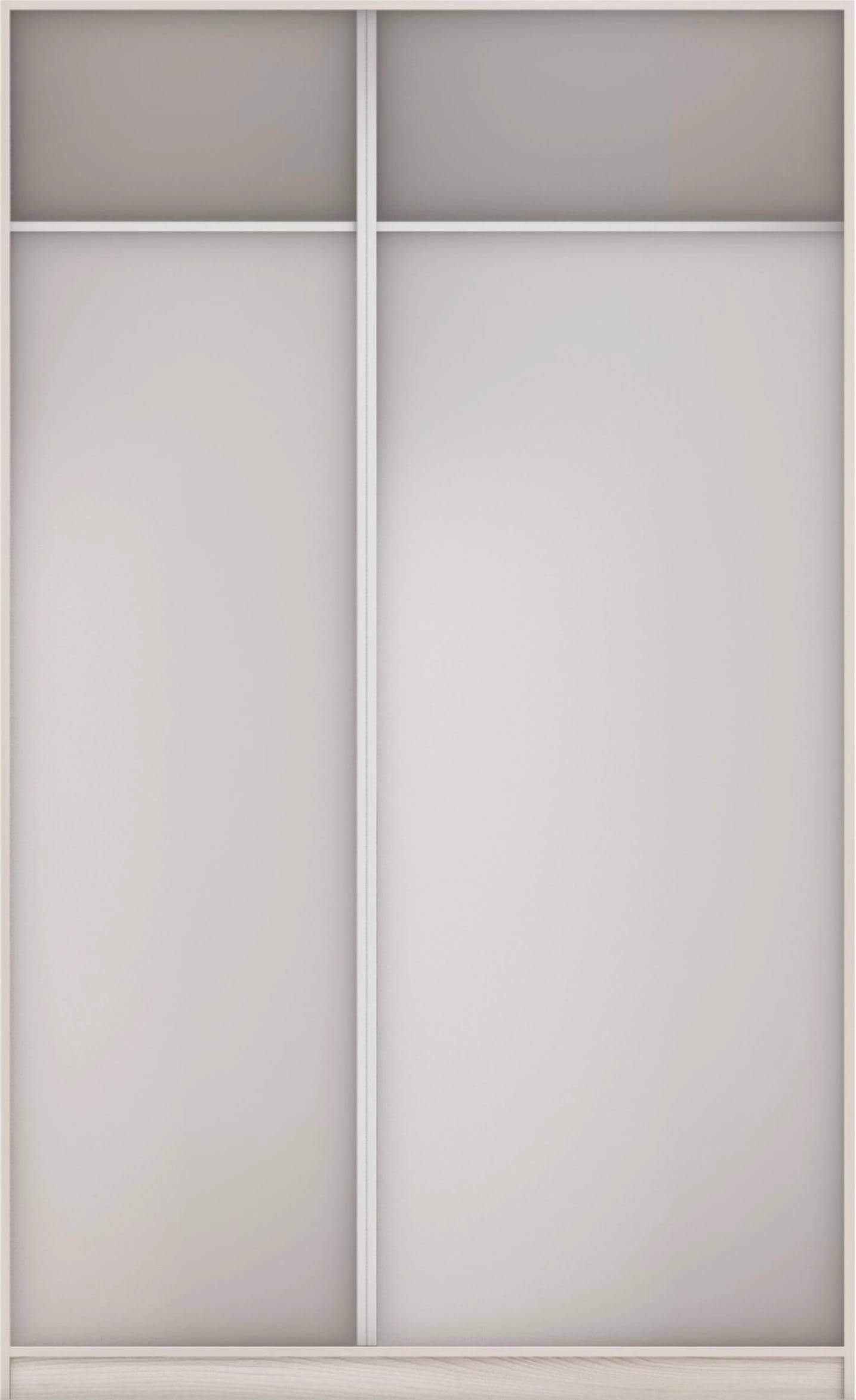 КОРПУС ШКАФА 1400*450*2300 ММ С АНТРЕСОЛЬНЫМИ ПОЛКАМИ (Корпус: ЯСЕНЬ СВЕТЛЫЙ, Наполнение: БЕЛЫЙ шагрень) - фото 3