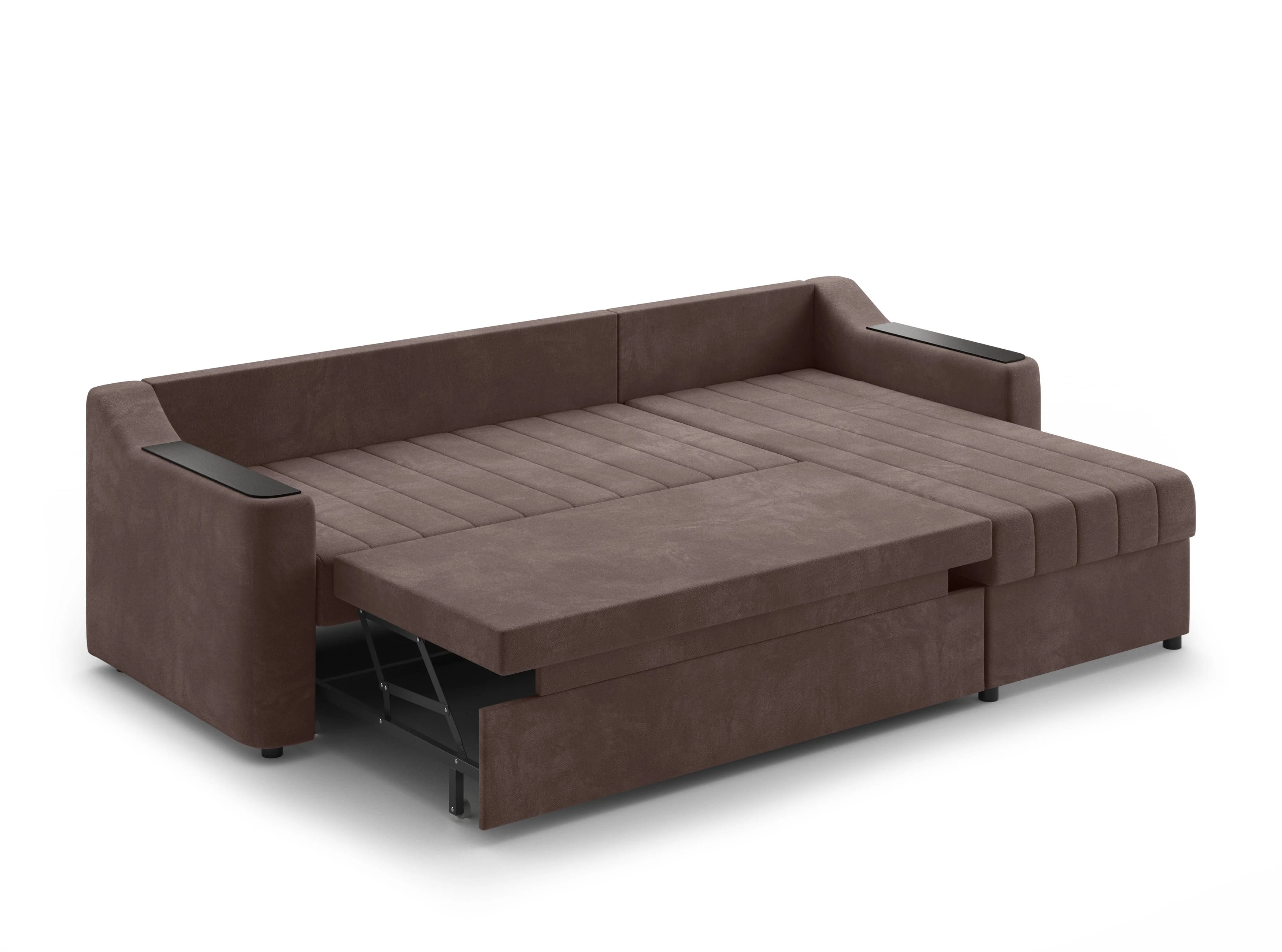 ДИВАН УГЛОВОЙ (УНИВЕРСАЛЬНЫЙ) (МОДЕЛЬ 101) (коричневый (Maxx 235)) - фото 4