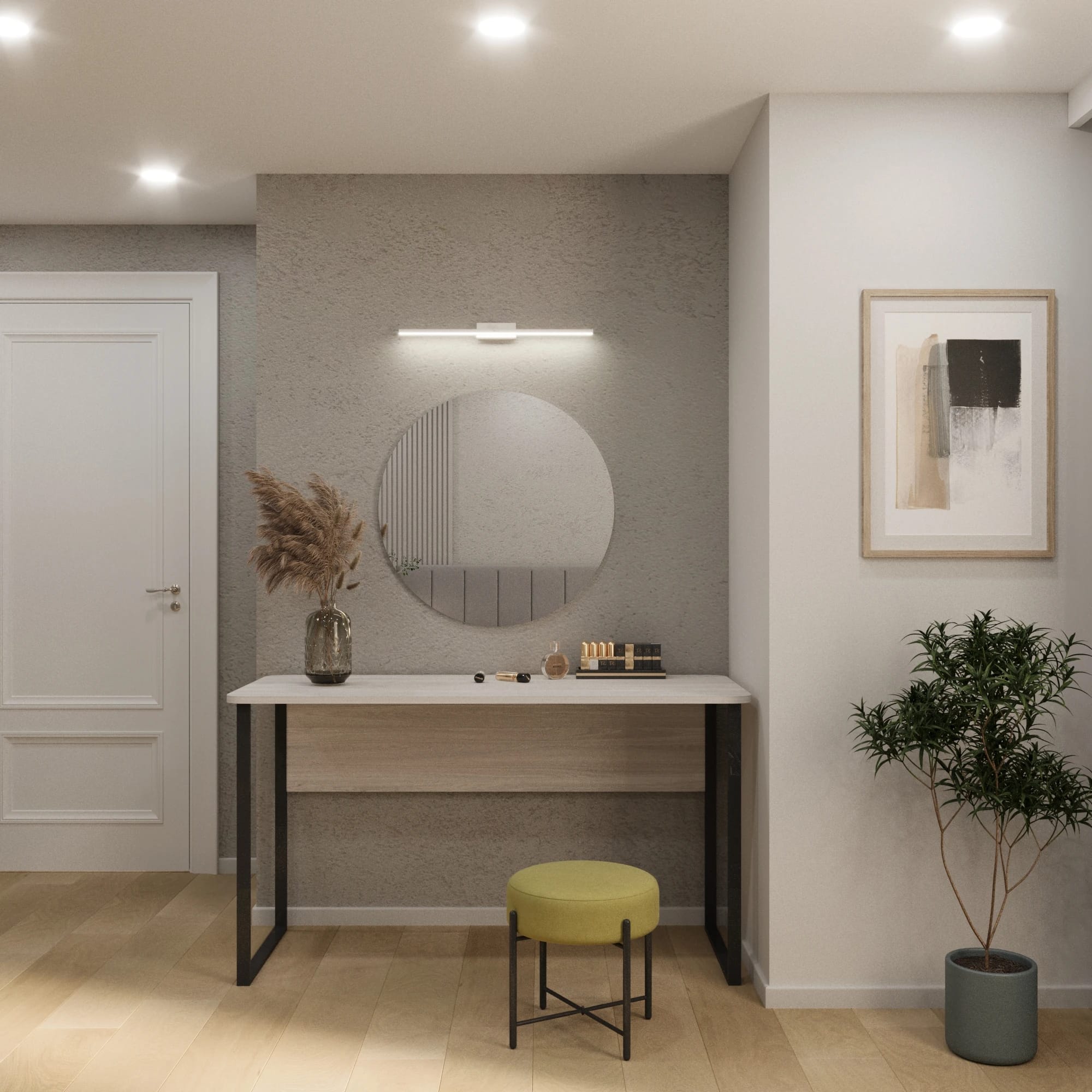 ЗЕРКАЛО КРУГЛОЕ (АРТ. 927697) 750*750*20ММ (дуб мария) - фото 2