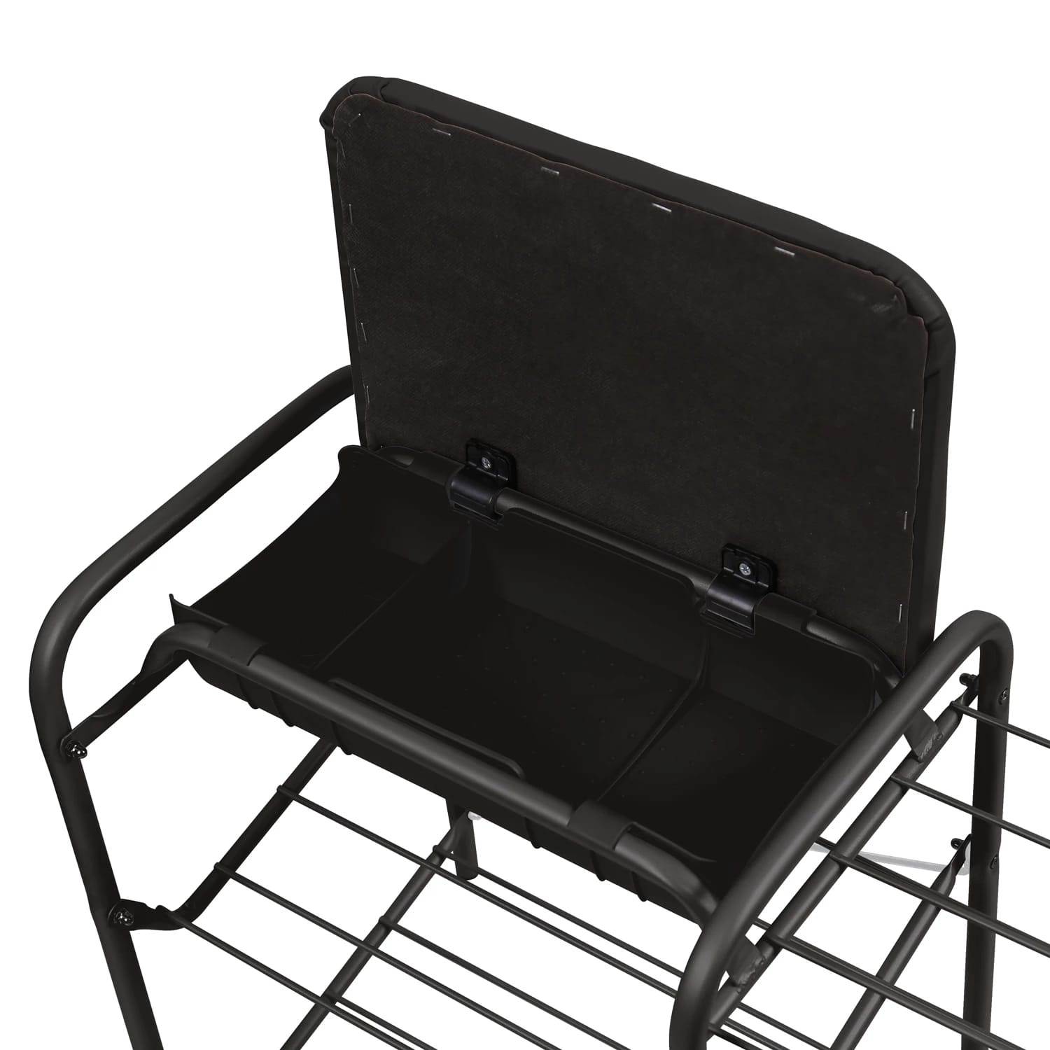 ЭТАЖЕРКА С ЯЩИКОМ (АРТ. ЭТП1-1) (ЭТП1-1/Ч черный/матовый черный) - фото 2