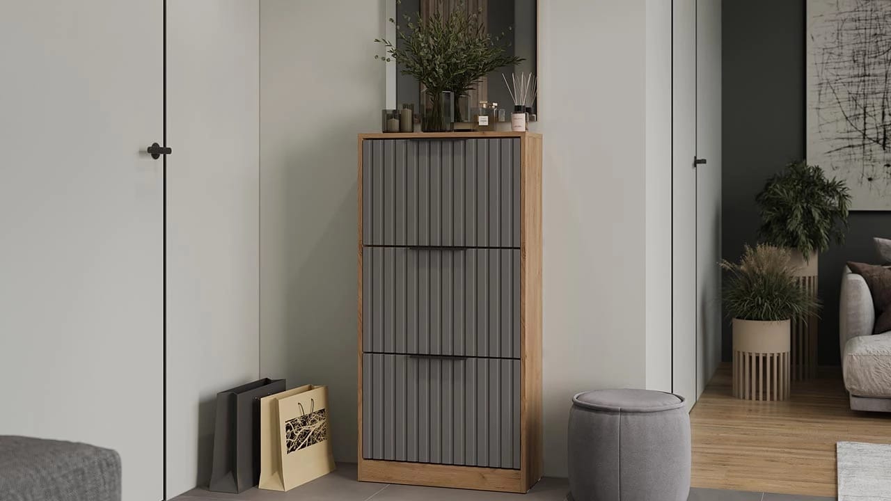 ХИЛТОН (дуб крафт золотой/графит матовый) - фото 7