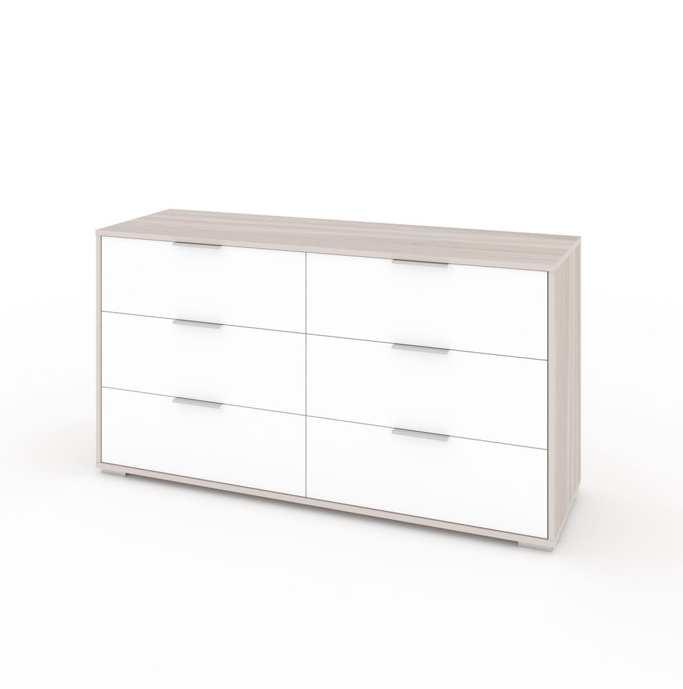 ЛАРС-6-1400 (ясень светлый/белый шагрень, ручка СА-1, цвет - металлик) - фото 1