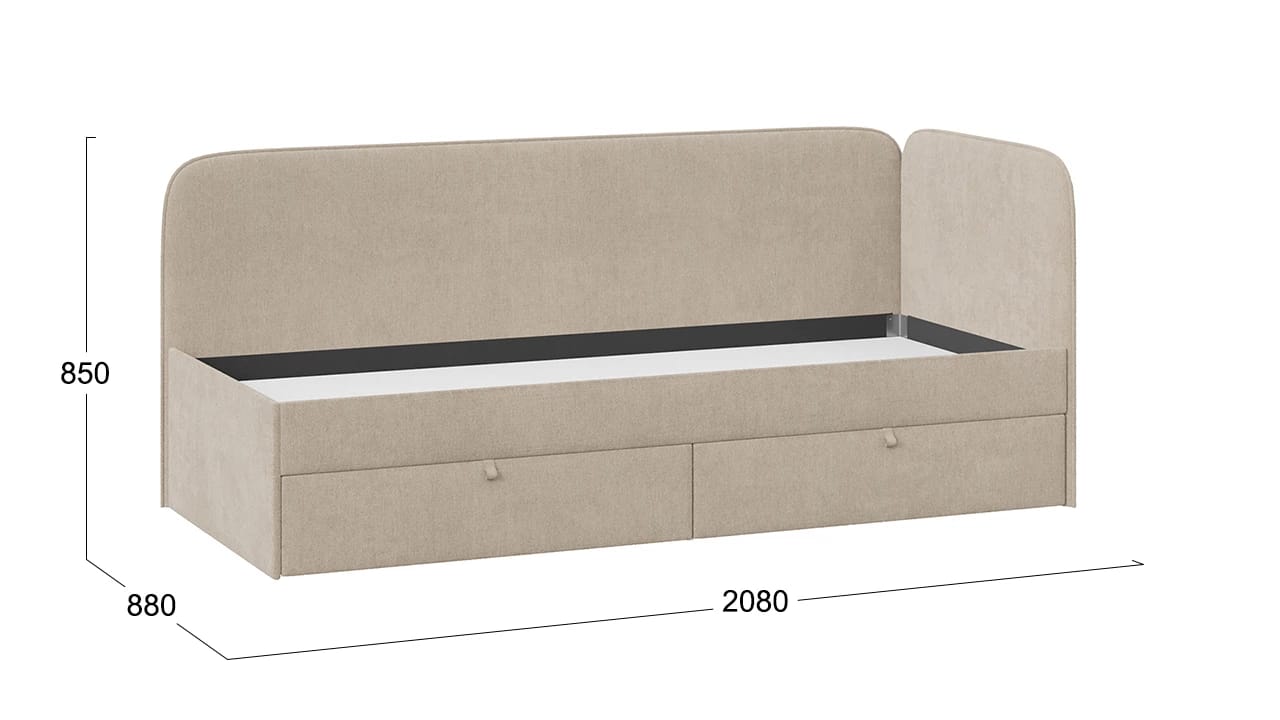 МОЛЛИ (Бежевый/Микровелюр Scandi Cream 03) - фото 2