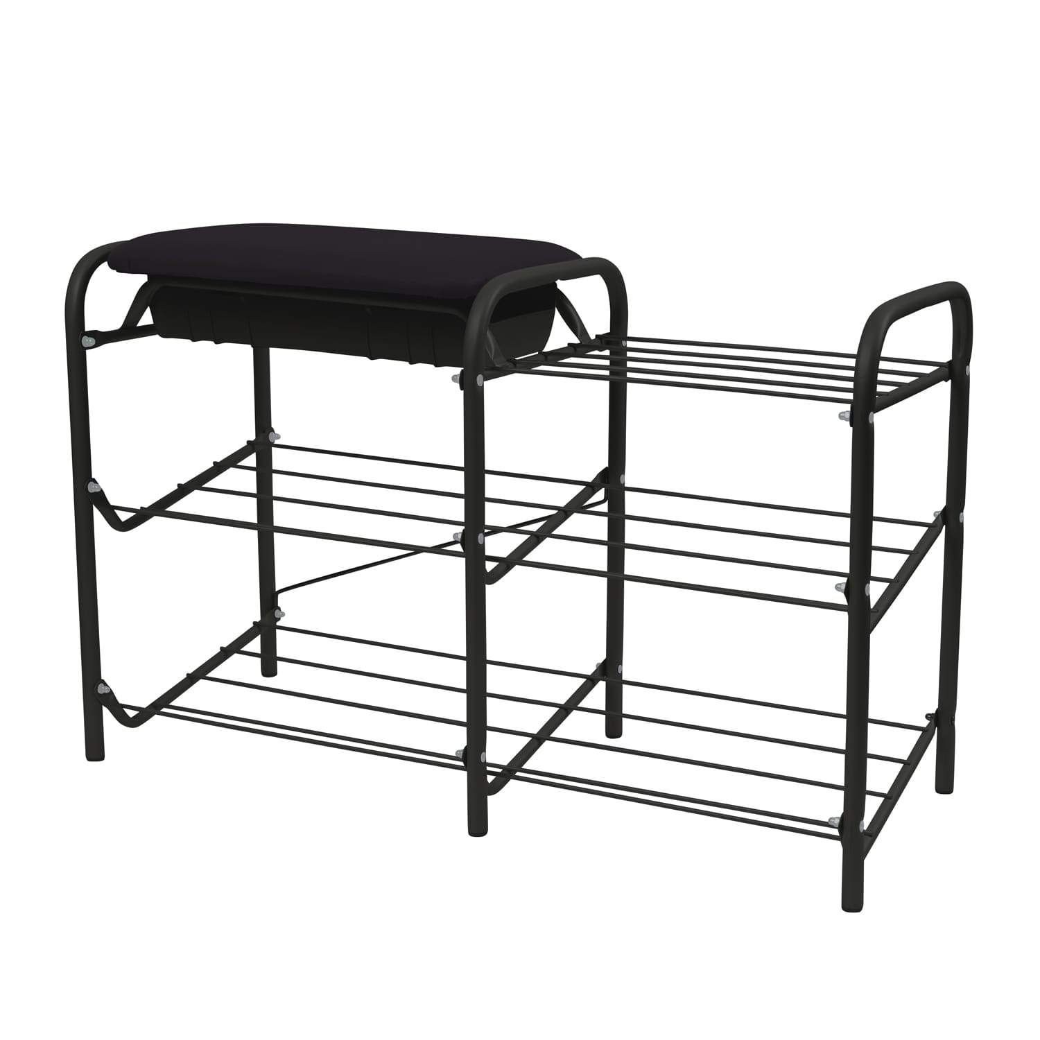 ЭТАЖЕРКА С ЯЩИКОМ (АРТ. ЭТП1-1) (ЭТП1-1/Ч черный/матовый черный) - фото 1