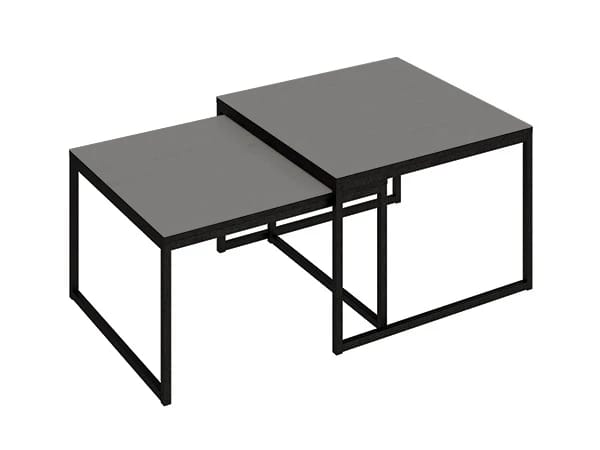 ТЕТРИС (ЛДСП/МЕТАЛЛ Черный/ЛДСП Графит серый (0001/0097)) - фото 1