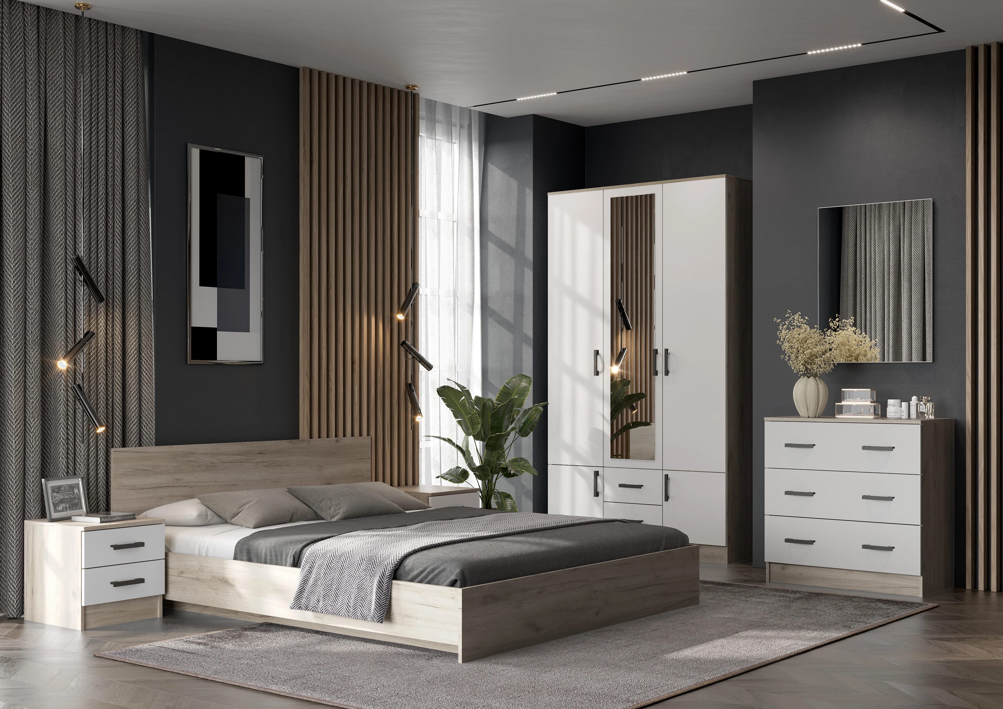 РОНДА (дуб крафт серый/белый) - фото 5