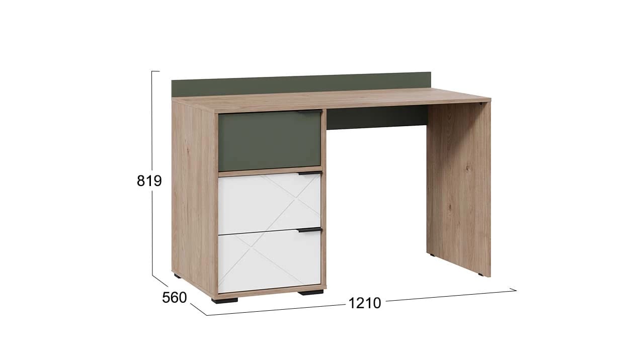 ЛЕО (Гикори джексон/Белый матовый/Дымчатый зеленый) - фото 2