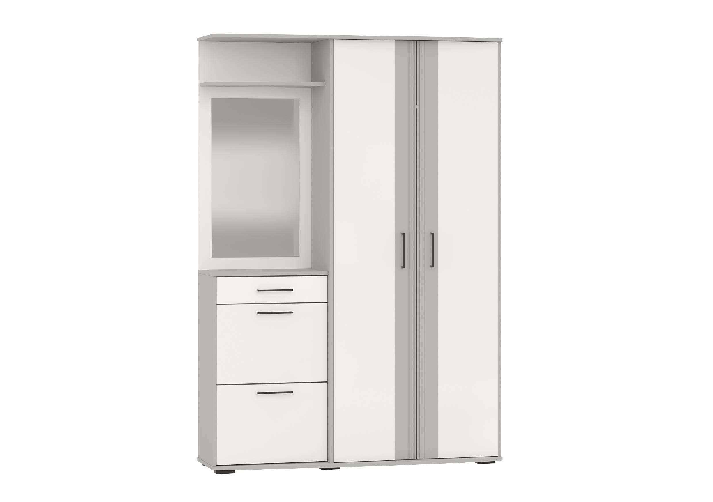 МЕДЕЯ МИНИ (белый/серый МДФ-серый софт) - фото 1