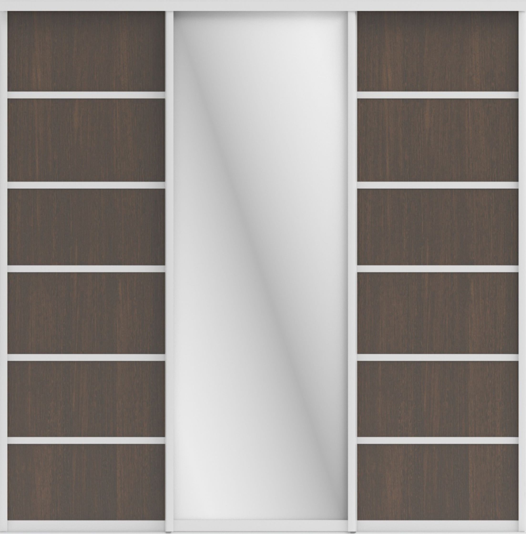 СТИВ (ЗЕРКАЛО/ЛДСП) (венге темный/хром) - фото 2