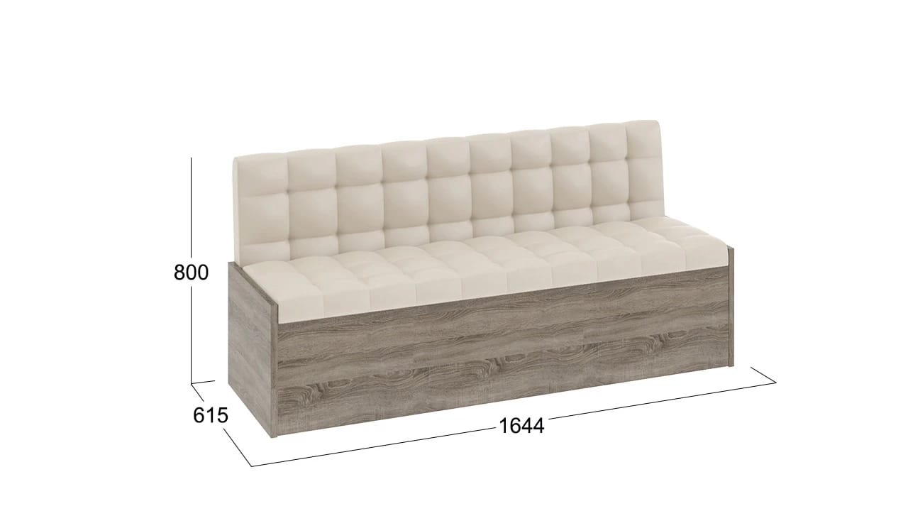 ФОРЕСТ (дуб сонома трюфель/кожзам бежевый) - фото 2