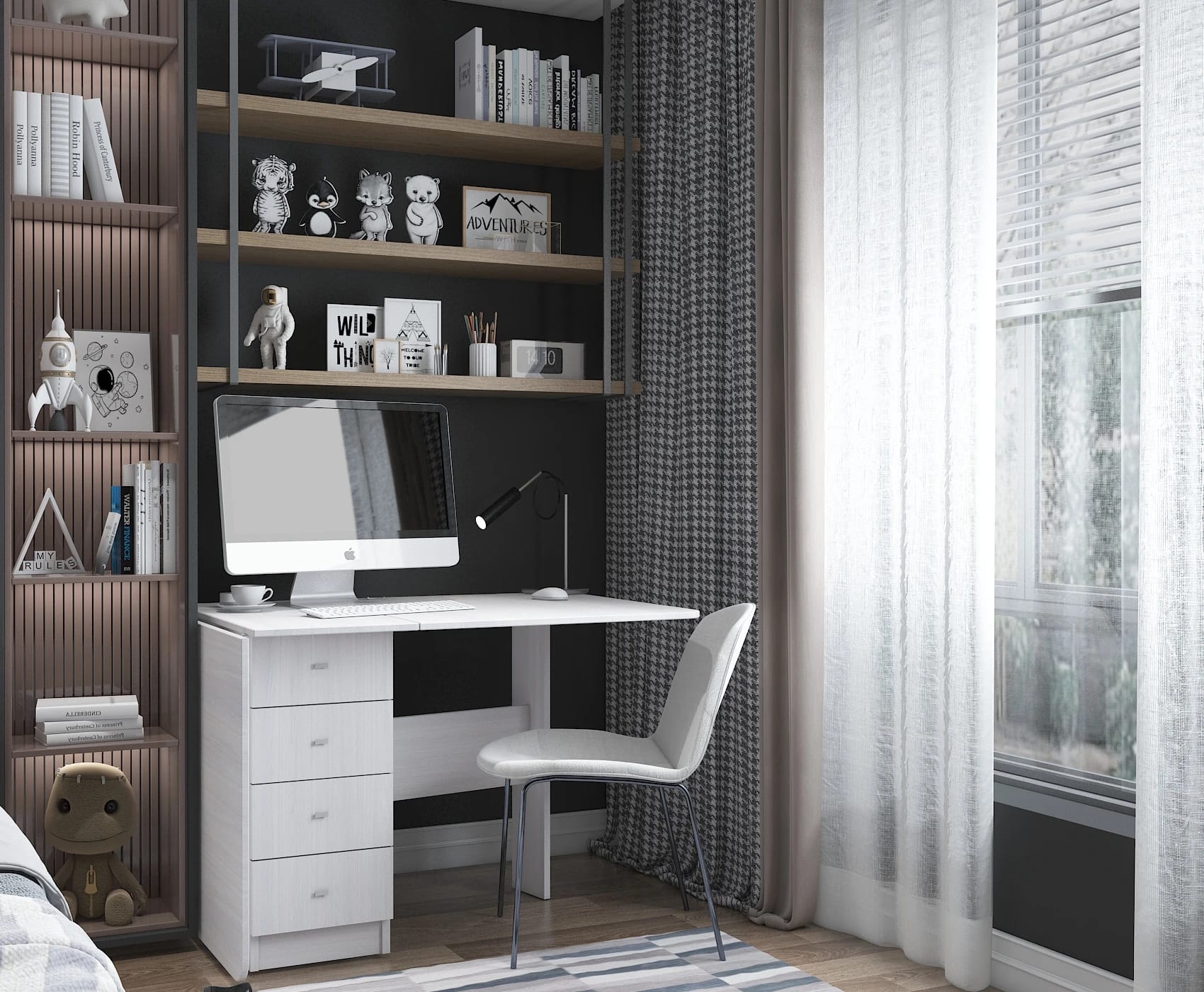 СТОЛ КНИГА С ЯЩИКАМИ (400/1800*800*750) (анкор) - фото 7