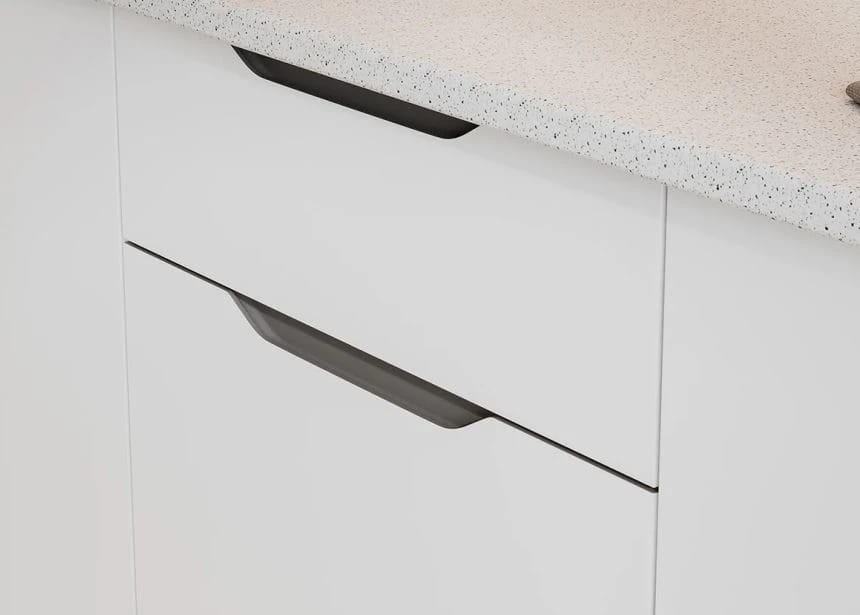 КАЙЛИ (белый/белый/столешница 26 мм ( 0.6м+0.6м), антарес) - фото 6