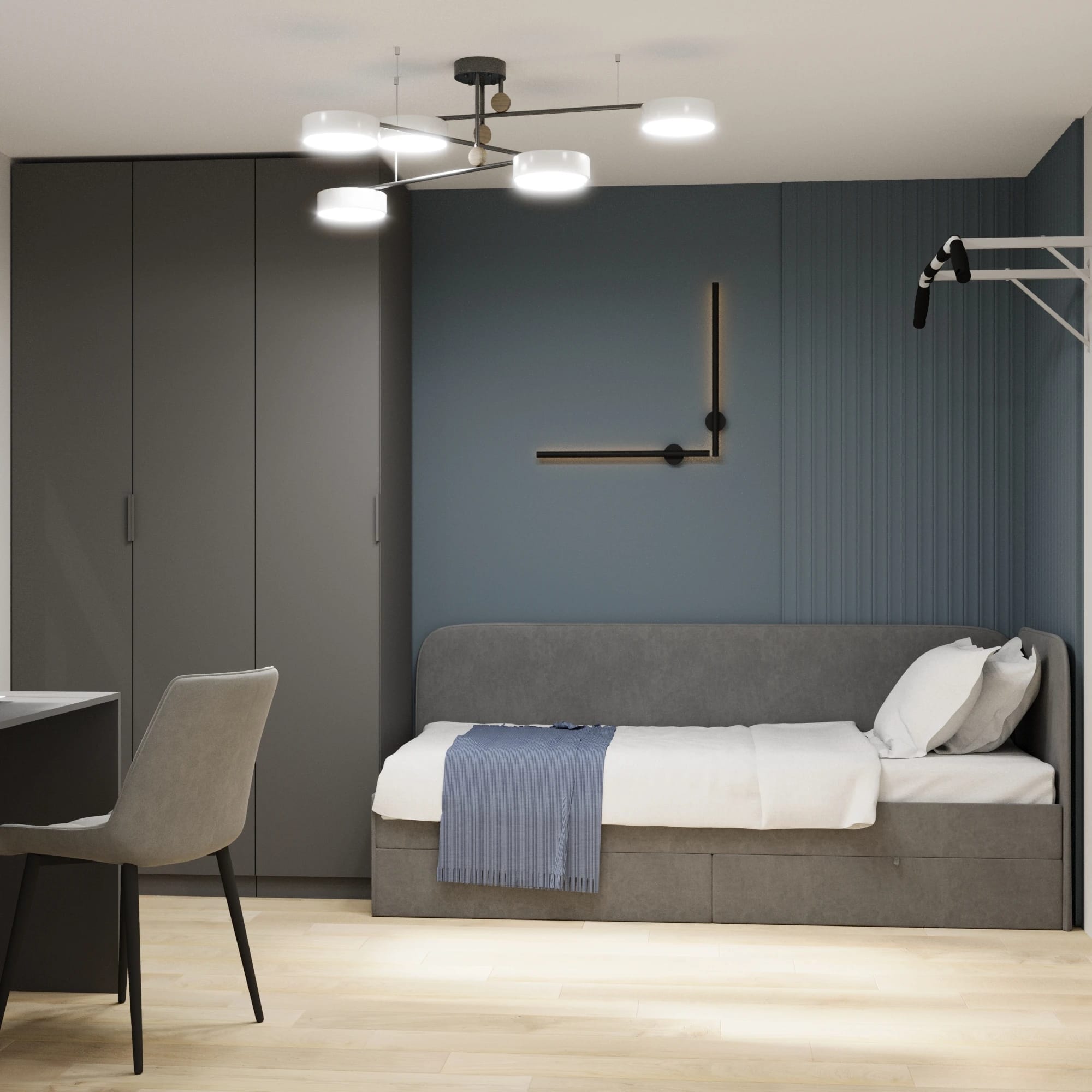 МОЛЛИ (Серый/Микровелюр Scandi Graphite 22) - фото 2