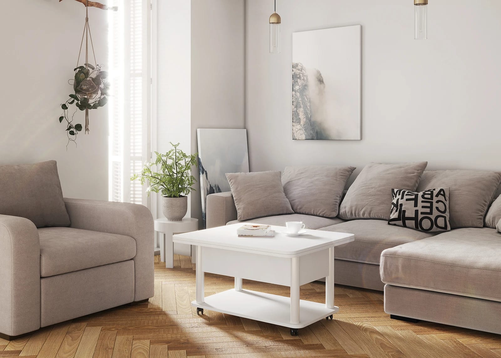 ДЕБЮТ 3 (белый/ножки белые) - фото 4