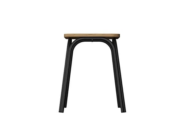 ТАБУРЕТ ТБ17 ЛДСП (АРТ.ТБ 17. 3/1) (МЕТАЛЛ Черный Муар/ЛДСП Дуб Вотан (0009/0157)) - фото 2