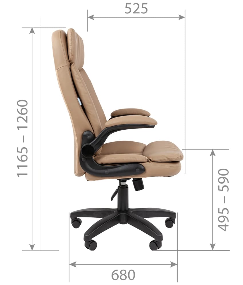 CHAIRMAN 533 (экокожа бежевая) - фото 6