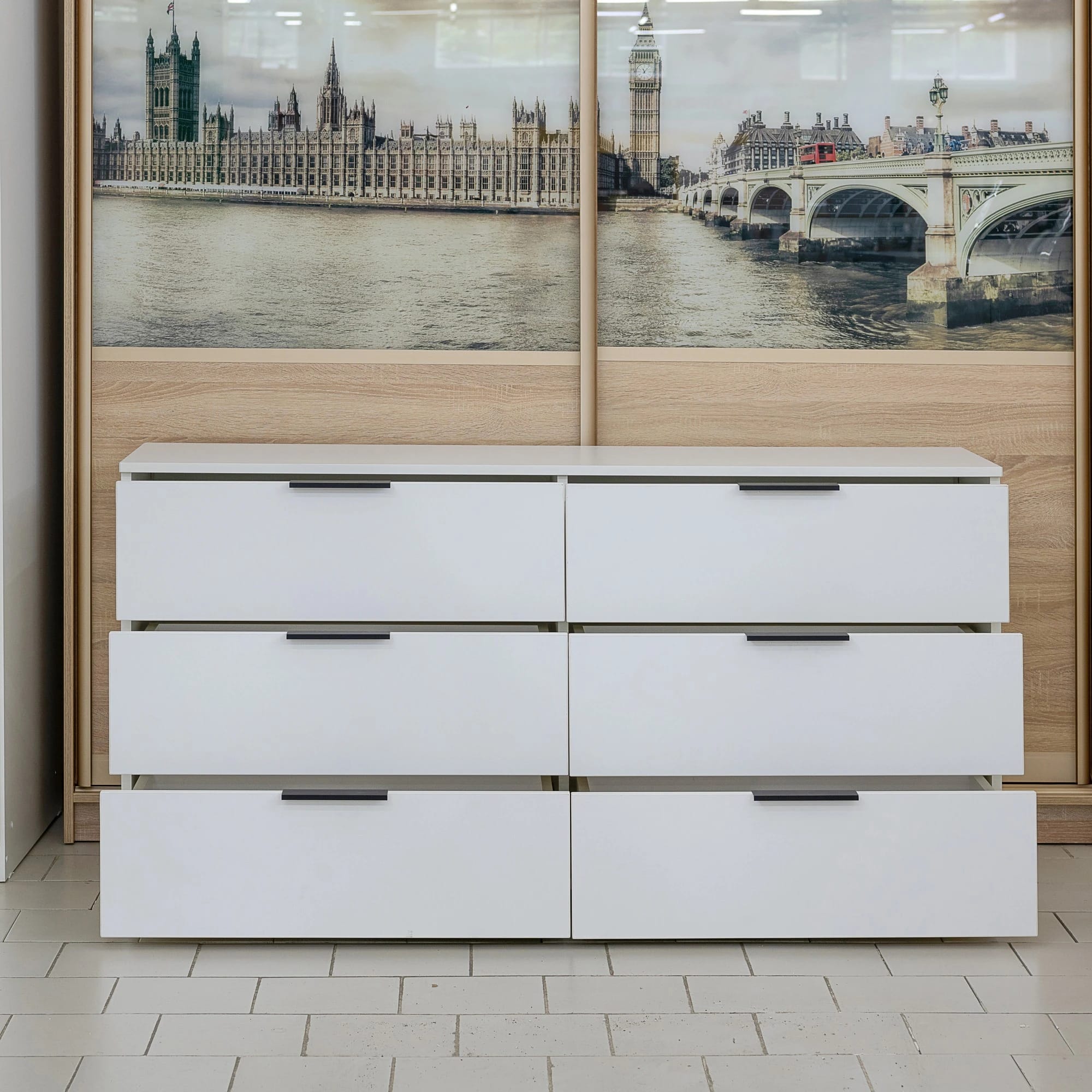 ОСЛО (OSLO) -1400 (белый (легкий шелк)/ ручка СА-6, цвет - черный) - фото 5