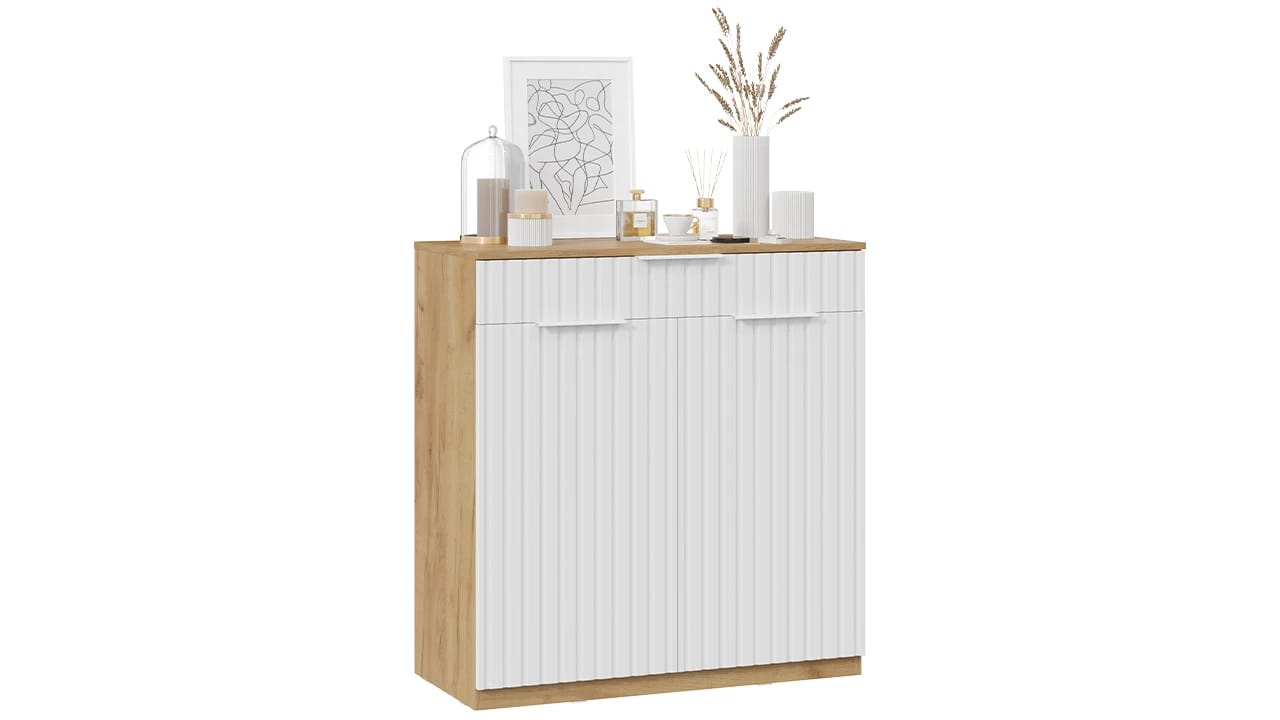 ХИЛТОН (Дуб Крафт Золотой/Белый матовый) - фото 2