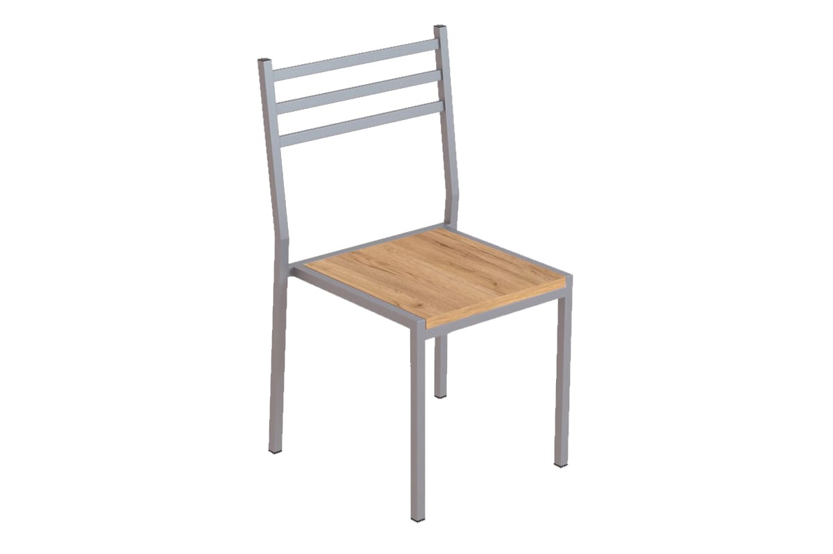 АЛИКАНТЕ (Алюминий хром/Дуб крафт золотой (000/53)) - фото 1