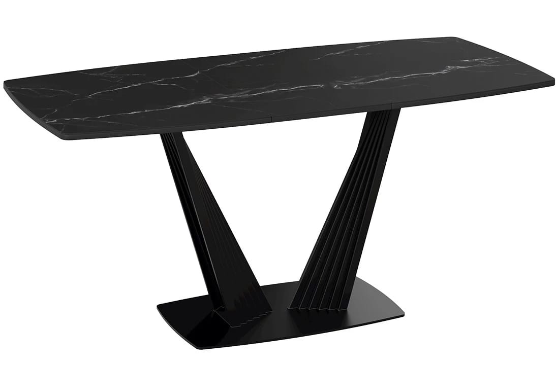 ФАБИО (черный муар/стекло матовое черный мрамор) - фото 2