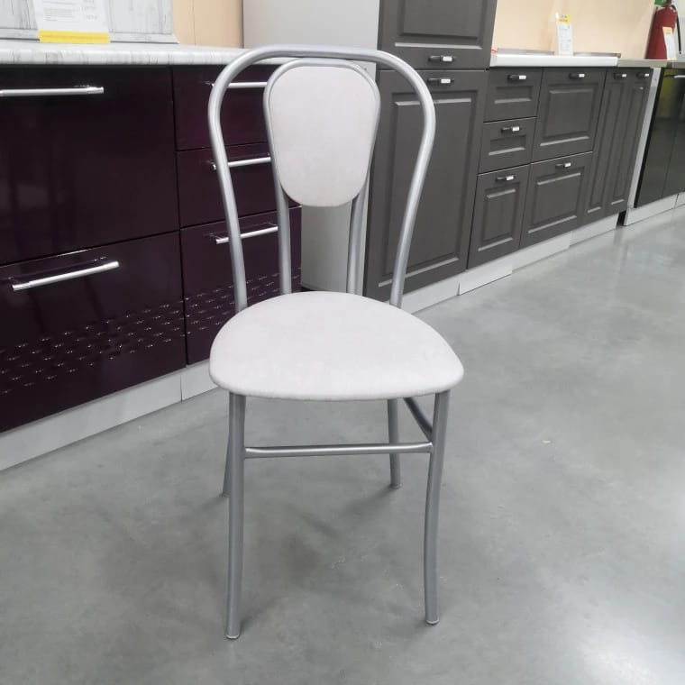 ВЕНСКИЙ-М (сиденье: ВИК 627 (светло-серый)/каркас: алюминий (светло-серый)) - фото 3