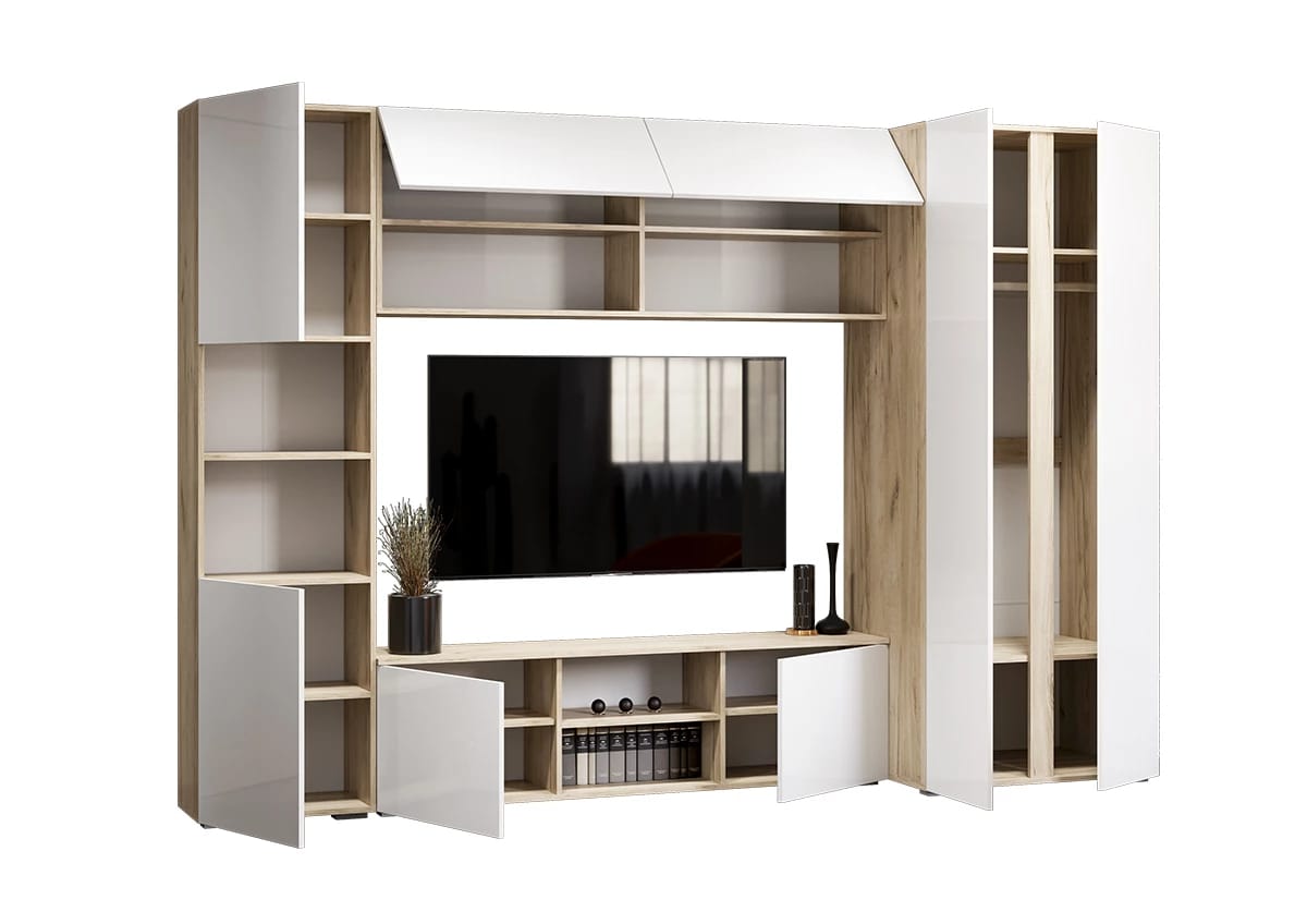 ВИРОЛА (дуб крафт серый/глянец белый) - фото 2