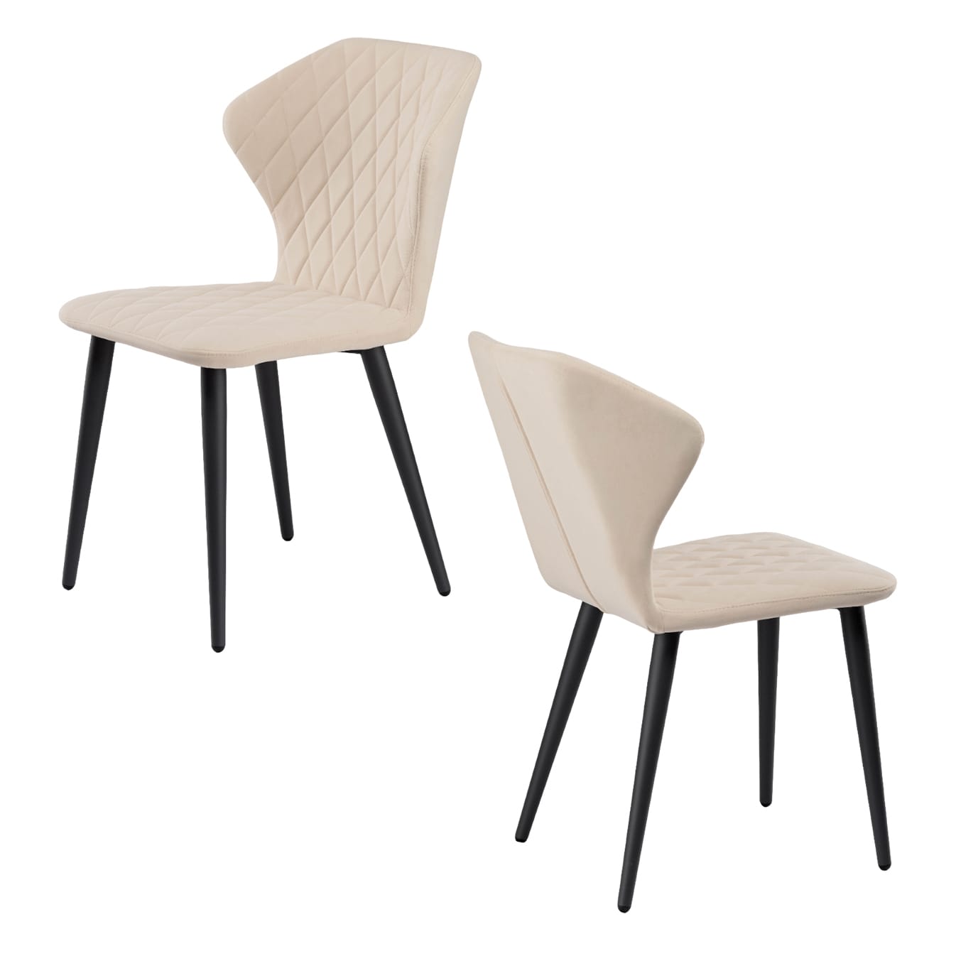 ЙОРК-1 (сиденье: Текстиль Dream bone (бежевый)/каркас: Черная матовая (муар)) - фото 1