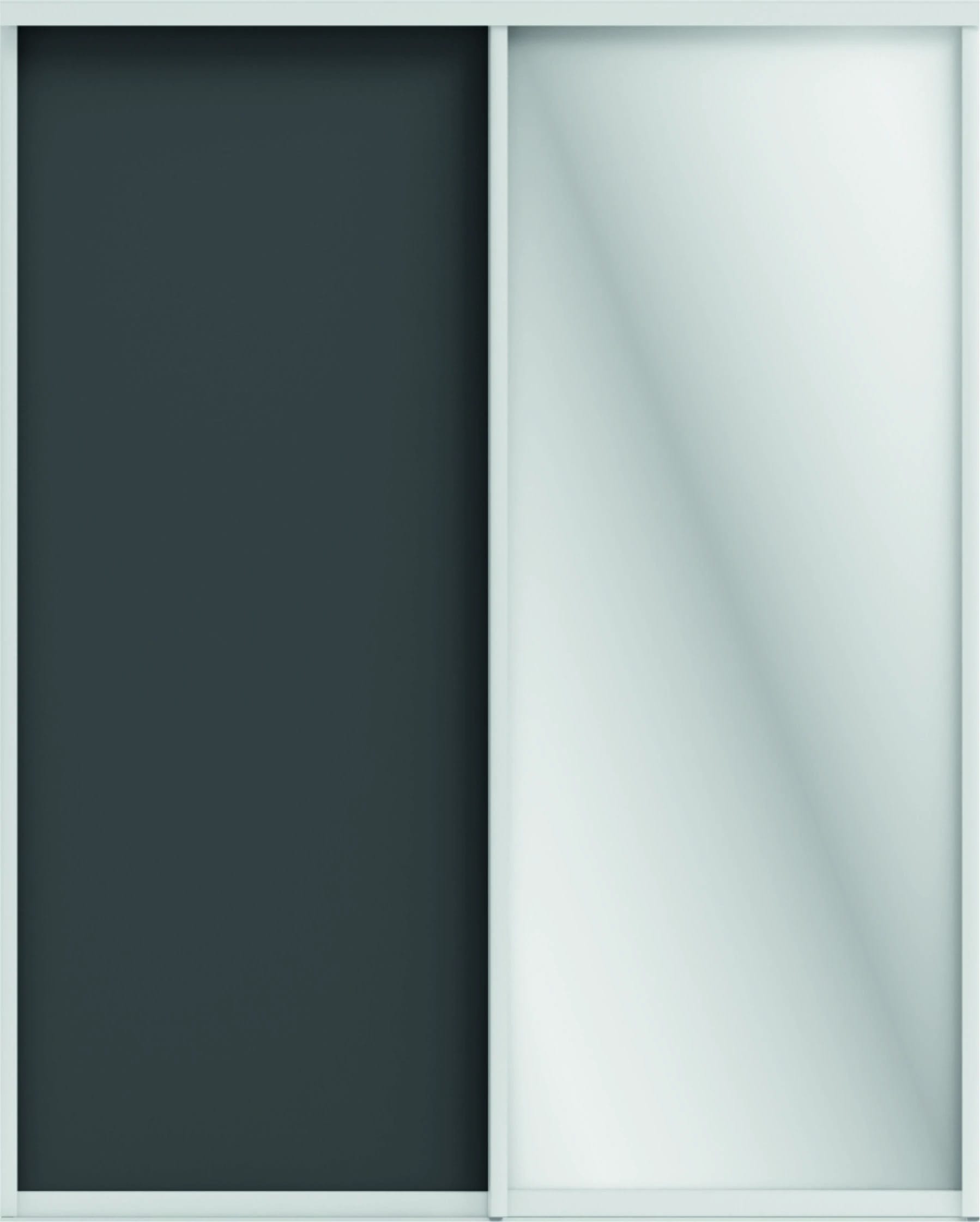 ОРИОН (ЗЕРКАЛО/ЛДСП) (графит/профиль С хром) - фото 2