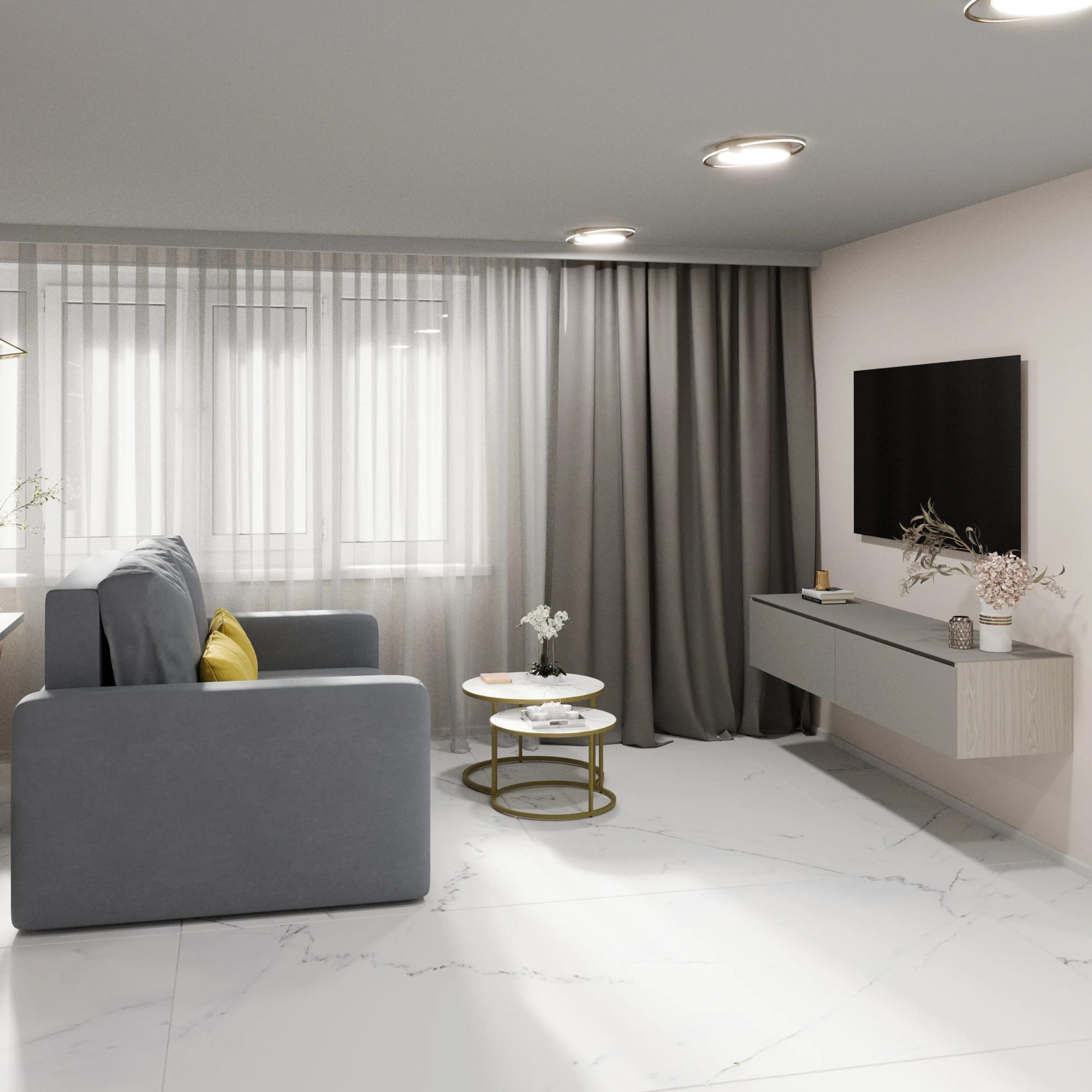 ВЕГА (золото/стекло белый мрамор) - фото 3