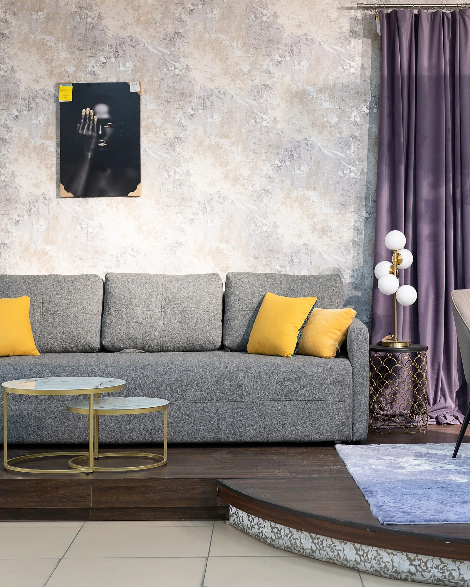 ВЕГА (золото/стекло белый мрамор) - фото 8