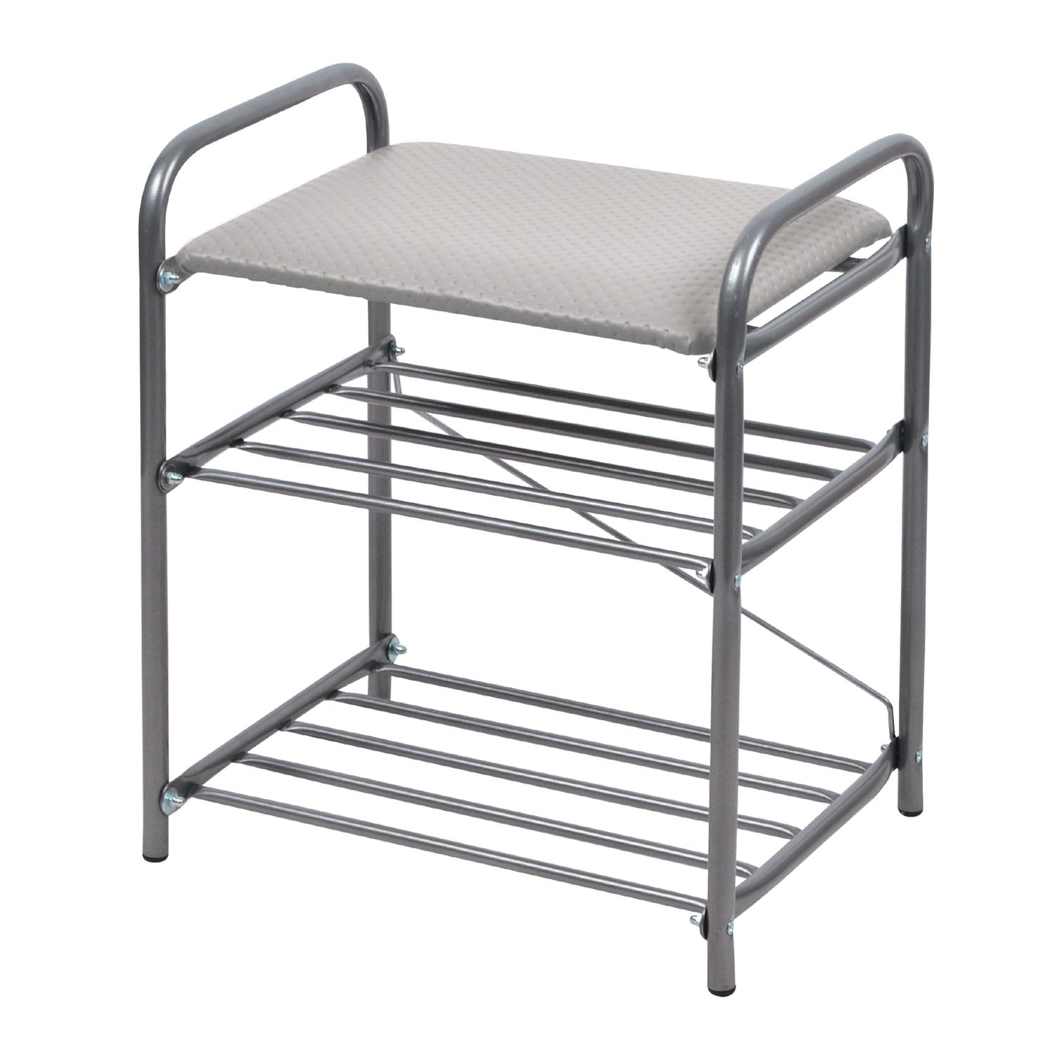 БАНКЕТКА (АРТ. Б1) (440*330*500ММ) (светло-серый/матовый серый) - фото 1