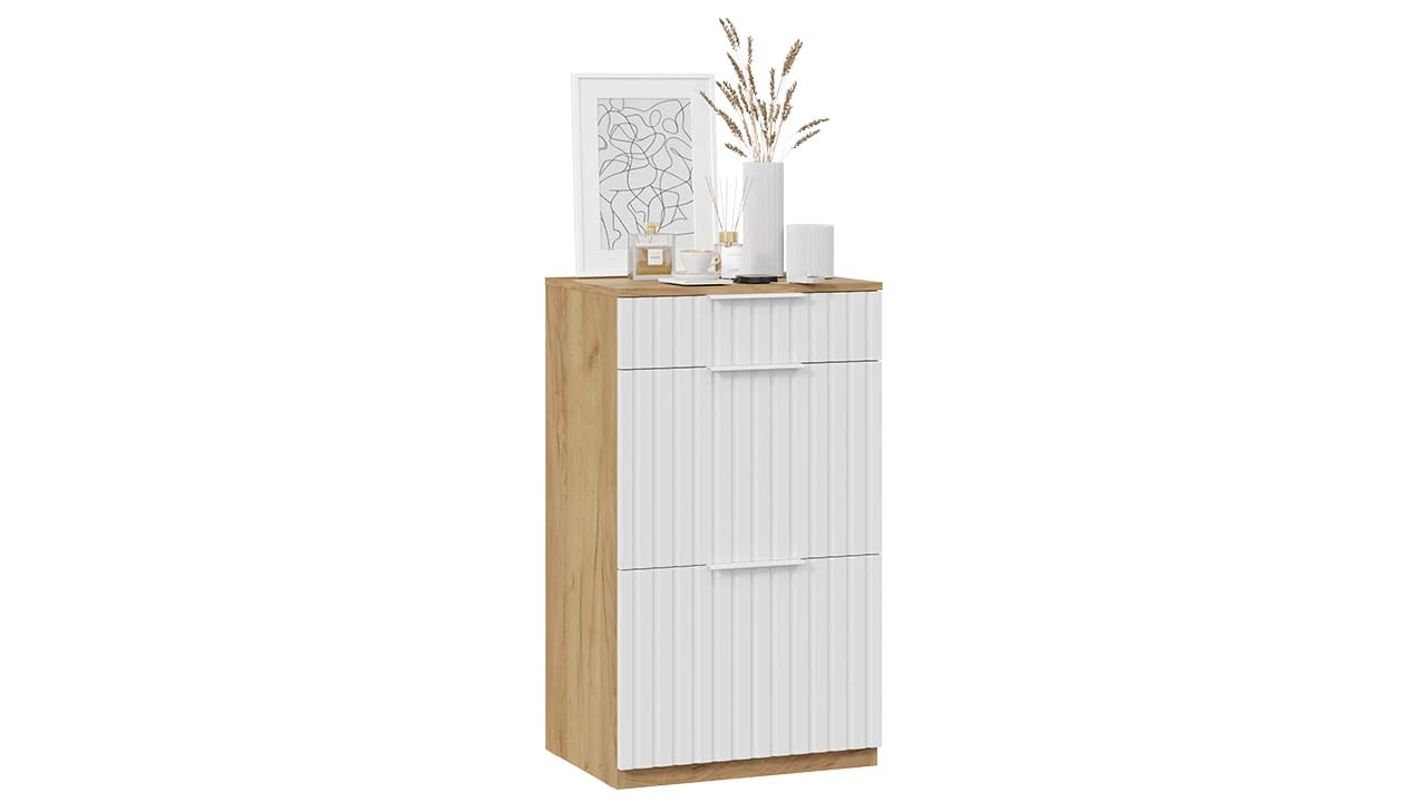 ХИЛТОН (Дуб Крафт золотой/Белый матовый) - фото 2