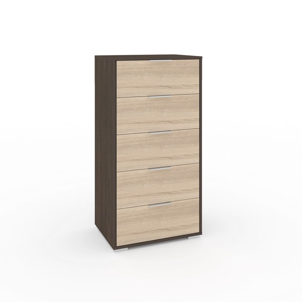 ЛАРС-5 (венге темный/дуб сонома, ручка СА-1, цвет - металлик) - фото 1