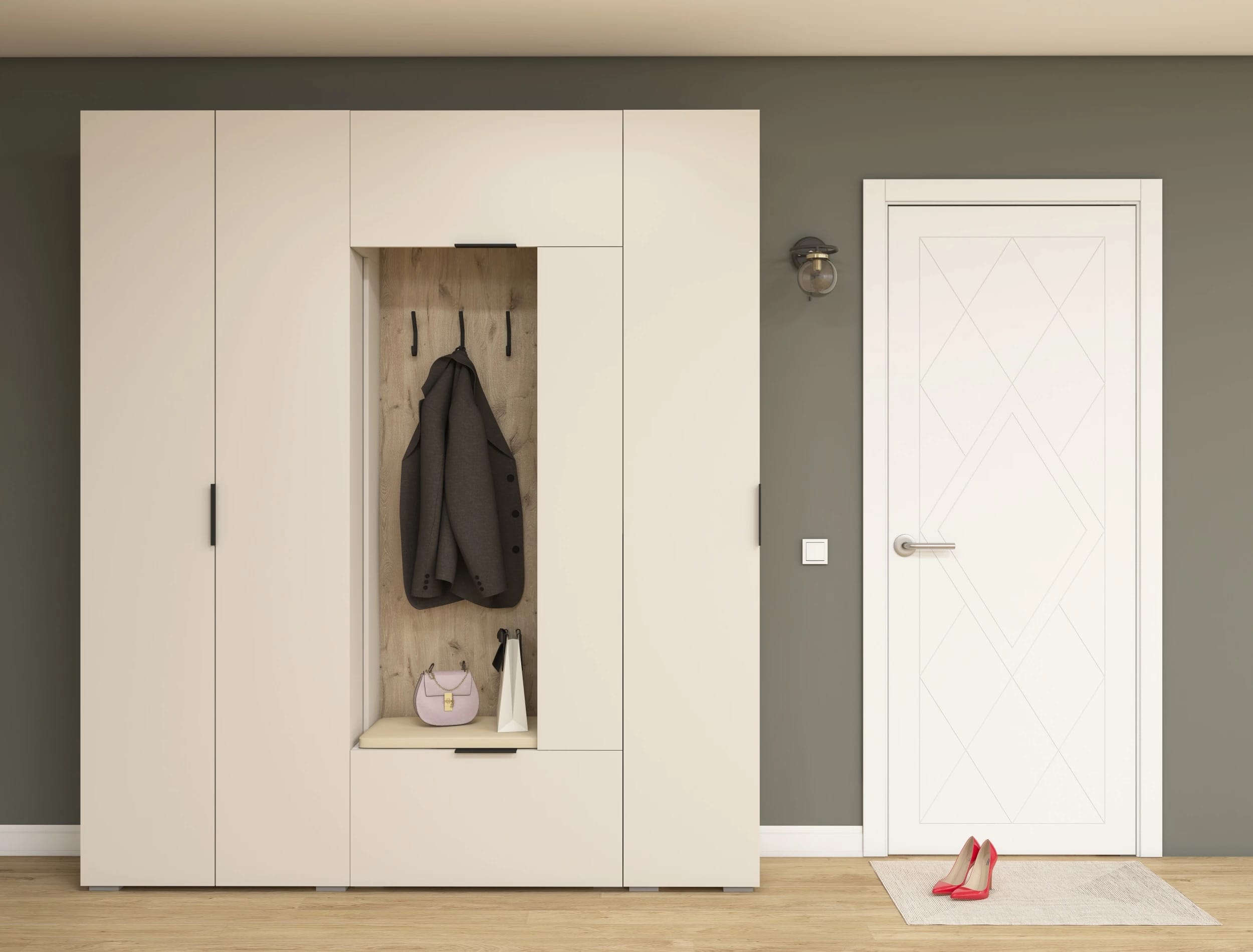 ОСЛО (OSLO) (тэффи (легкий шелк)/небула, ручка СА-6, цвет - черный) - фото 3