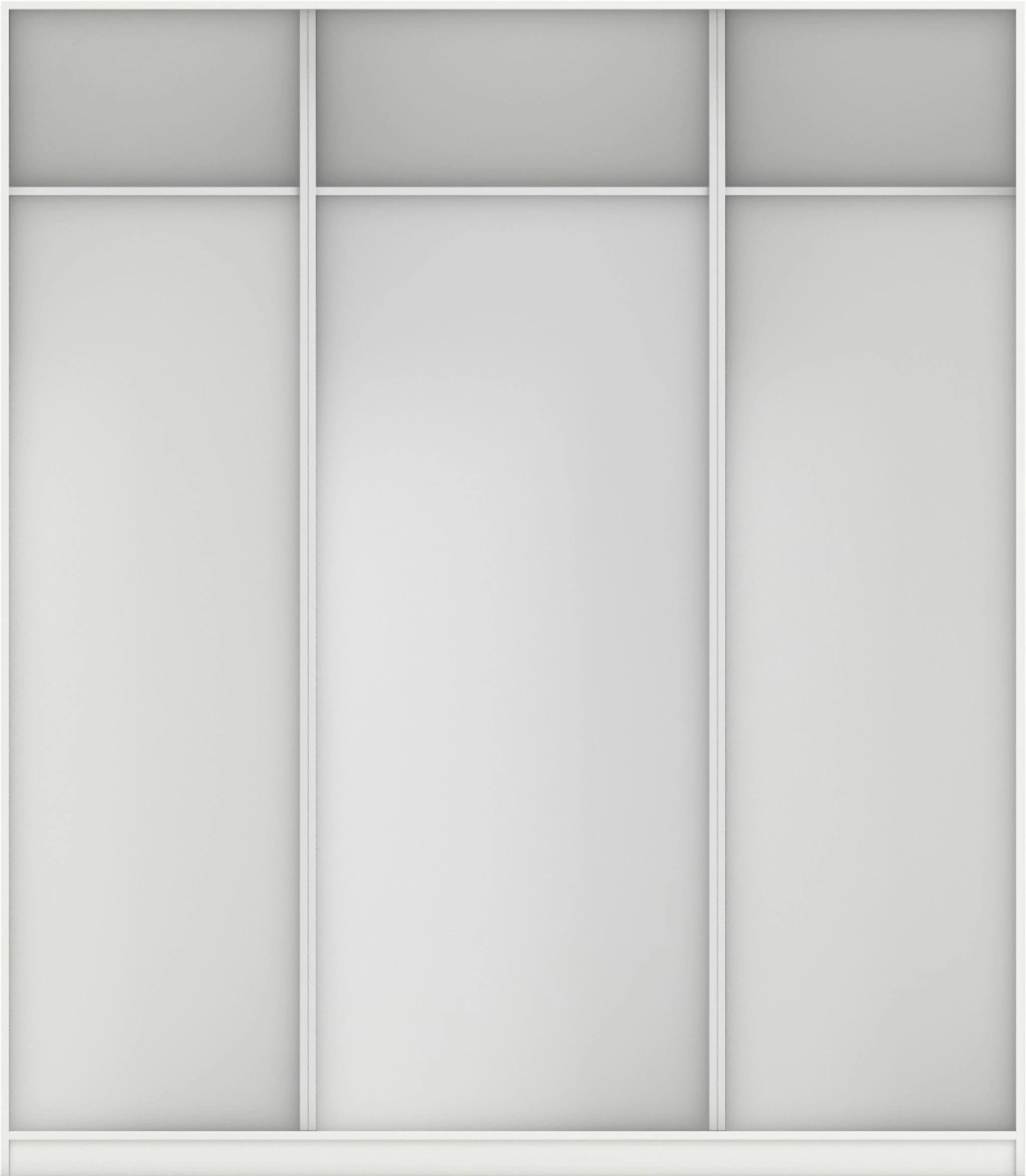 КОРПУС ШКАФА 2000*600*2300 ММ С АНТРЕСОЛЬНЫМИ ПОЛКАМИ (Корпус: БЕЛЫЙ шагрень, Наполнение: БЕЛЫЙ шагрень) - фото 3