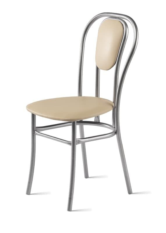 ВЕНСКИЙ-М (сиденье: ВИК MARVEL desert (кофе с молоком)/каркас: алюминий (светло-серый)) - фото 1