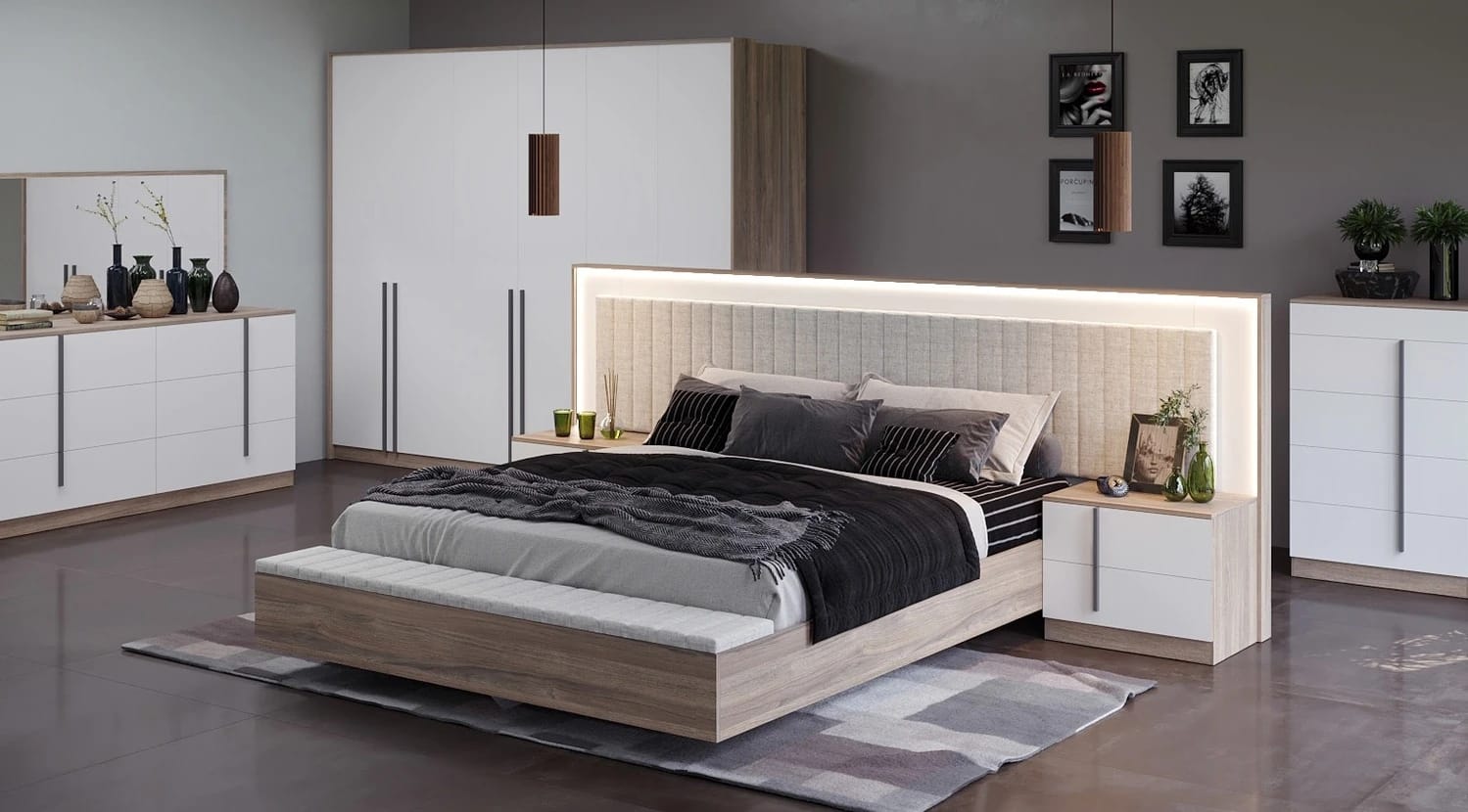 АРАВИЯ-КРИСТАЛЛ (Вяз дымчатый/Белый) - фото 5