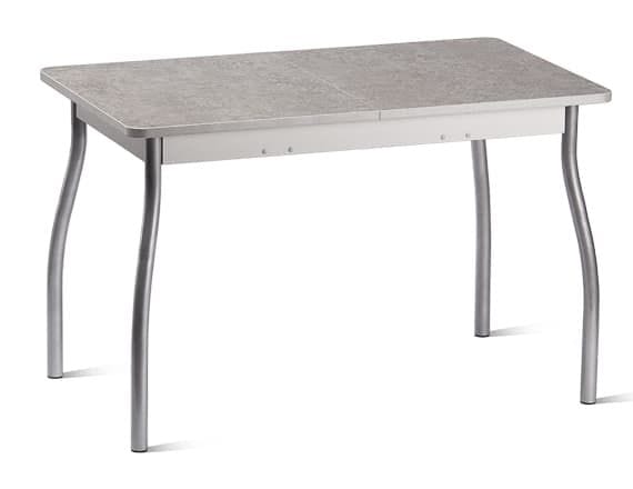 ОРИОН.4 (столешница: Пластик Серый камень/каркас: алюминий (светло-серый)) - фото 1