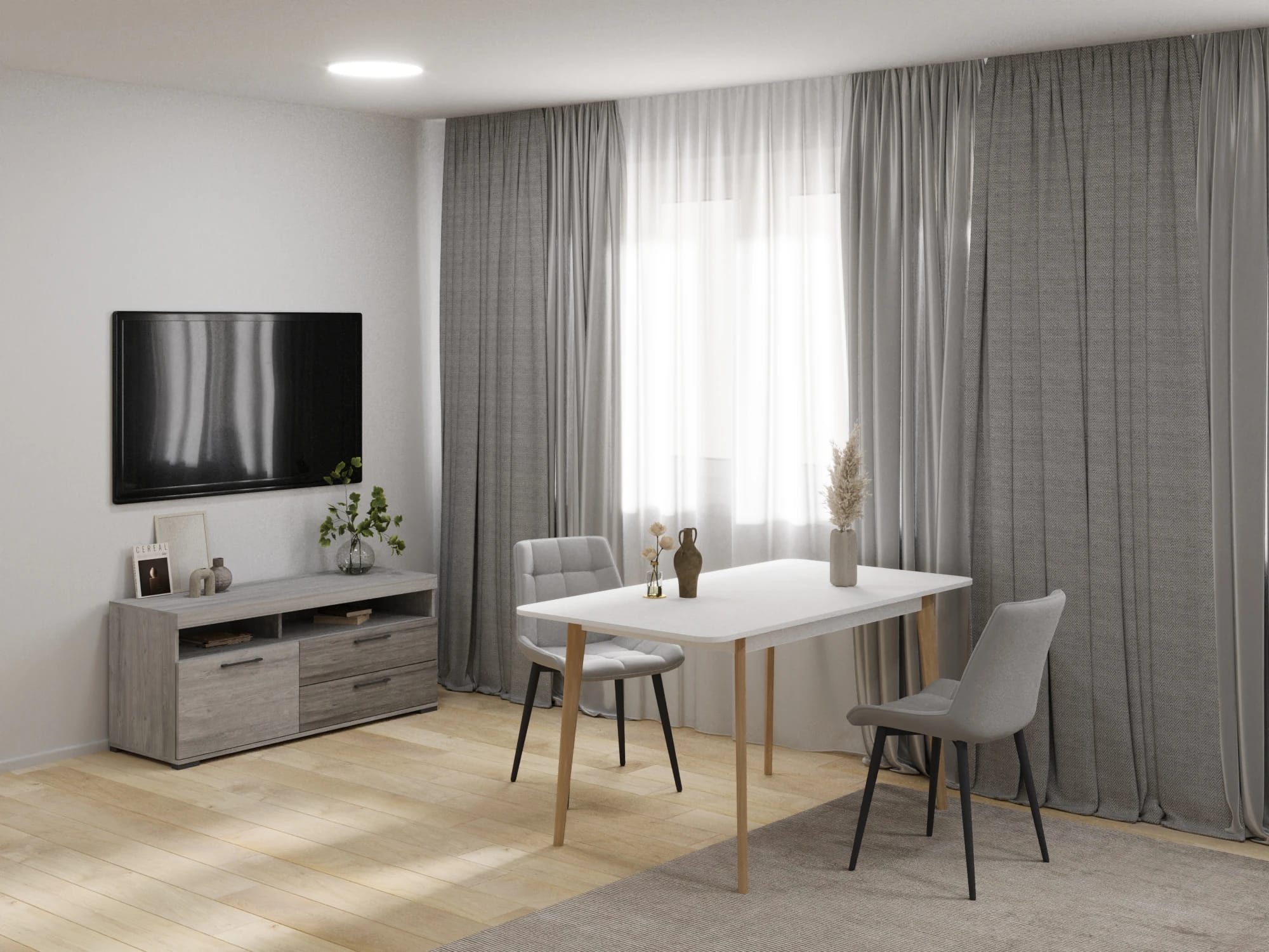 ПАЛЕРМО/UMBRA (белый матовый / светлое дерево) - фото 3