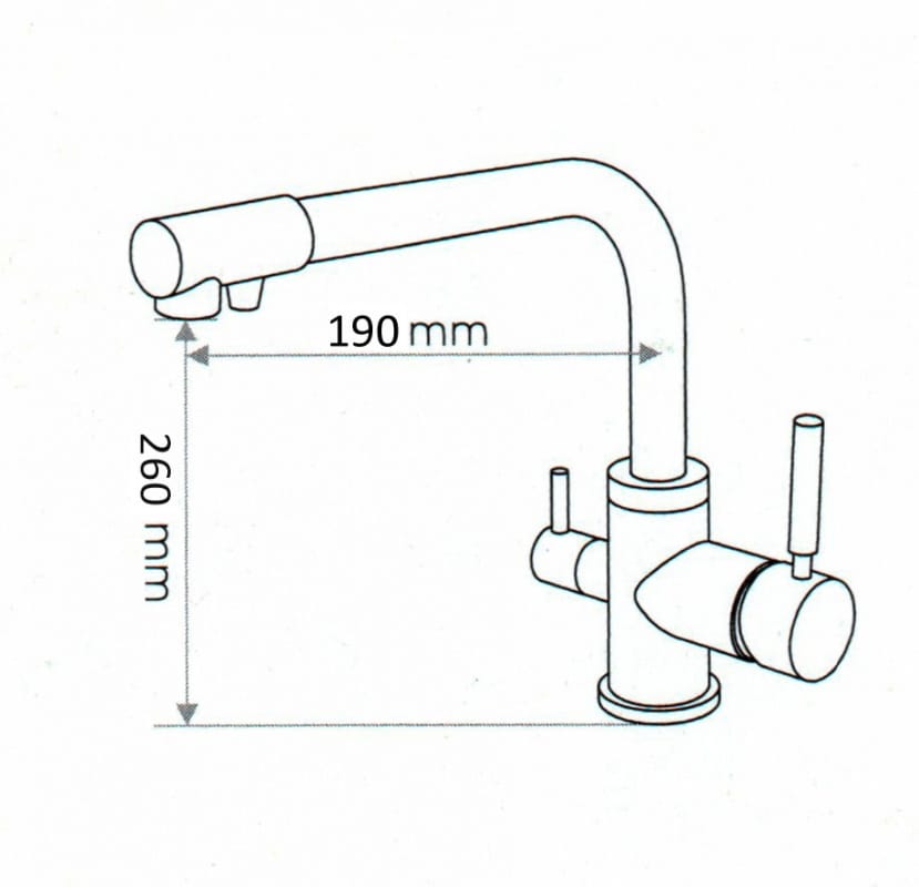 EMAR ECB-3003 PVD, СМЕСИТЕЛЬ (Медь (PVD Nano Coppery)) - фото 2