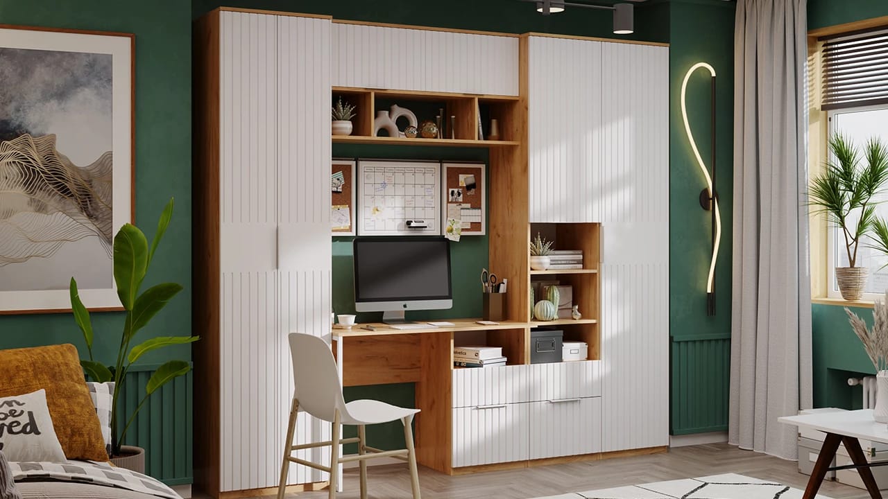 ХИЛТОН (дуб крафт золотой/ белый матовый) - фото 5