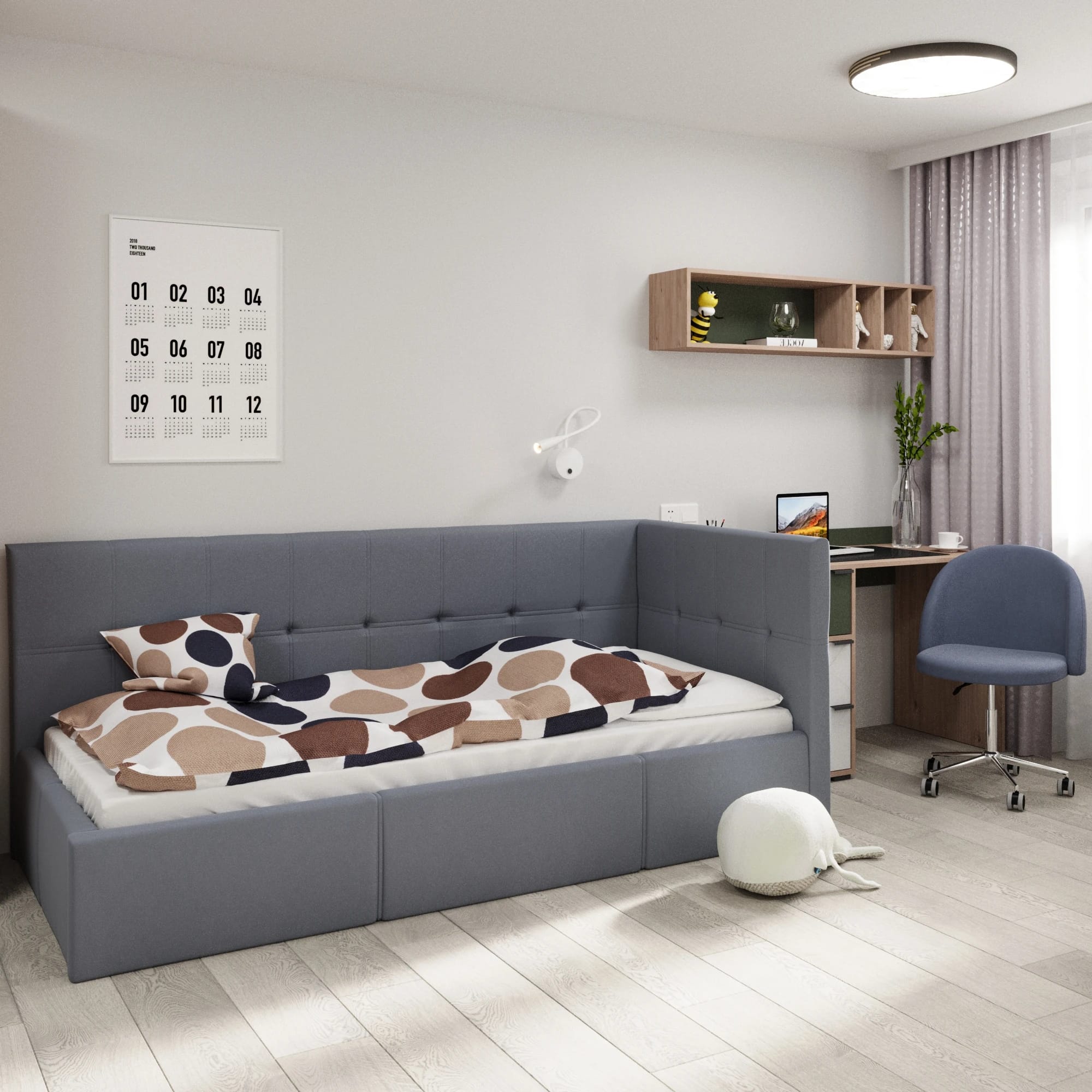 CHAIRMAN HOME 118 (ткань Т-71 голубой) - фото 4